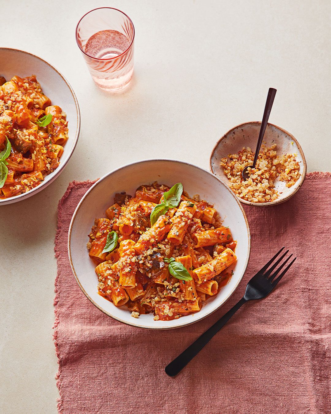 Aubergine parmigiana pasta recipe | Sainsbury`s Magazine