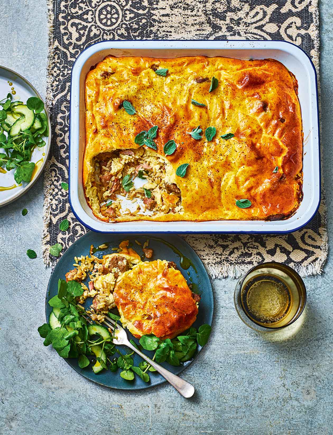 Albanian-style baked lamb with rice recipe | Sainsbury`s Magazine