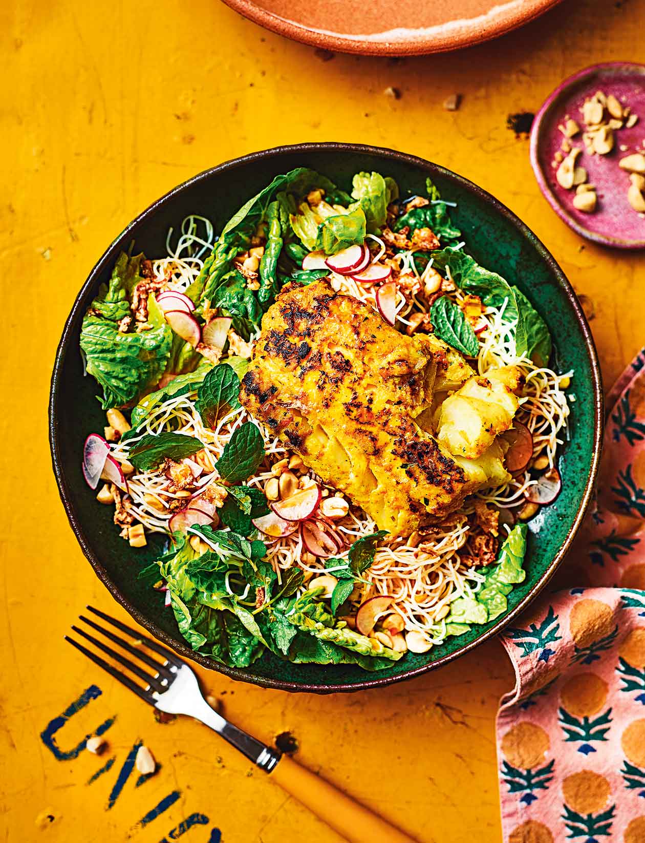 Vietnamese-style fish with noodles recipe | Sainsbury`s Magazine