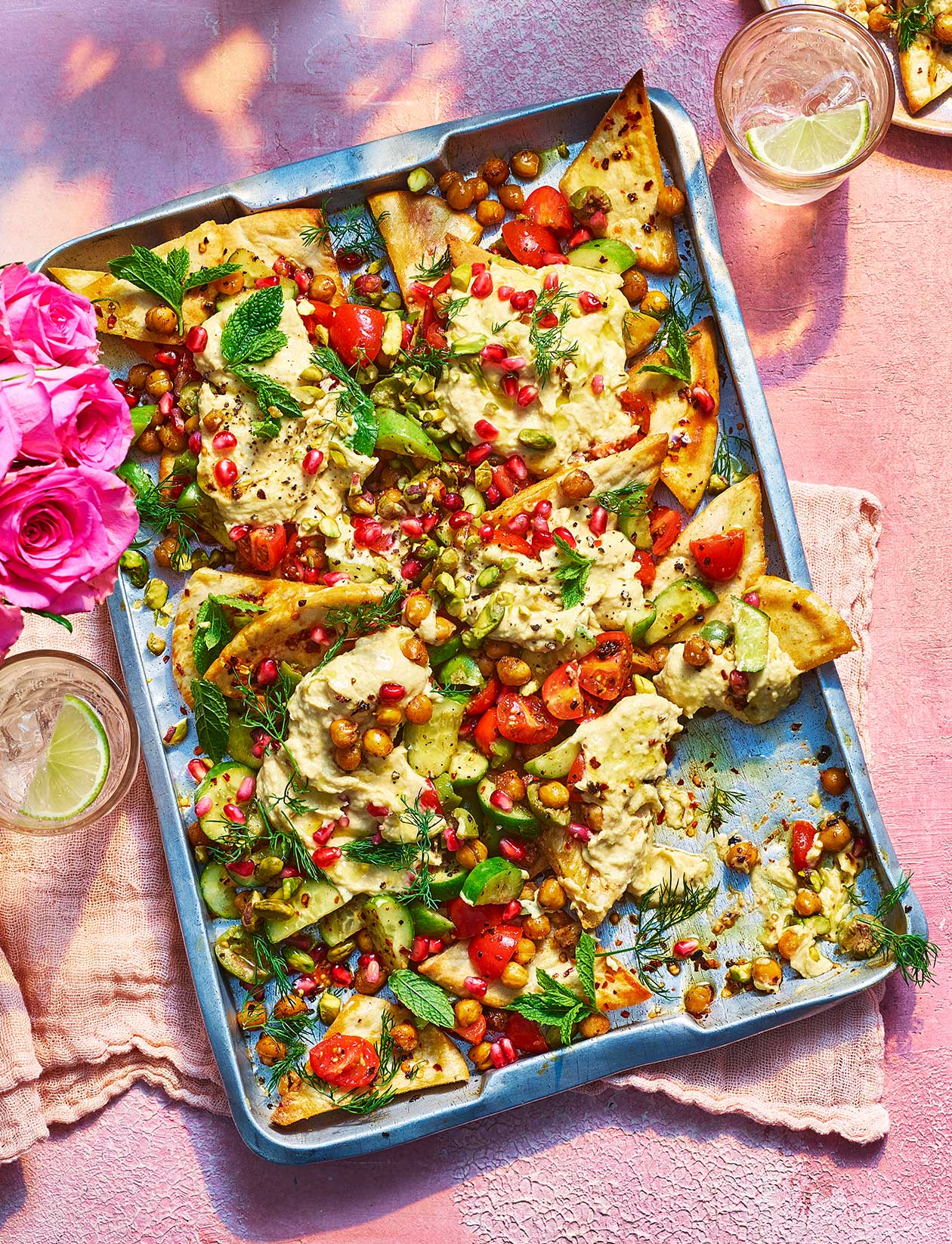 Sponsored: loaded smoked humous 'nachos' recipe | Sainsbury`s Magazine