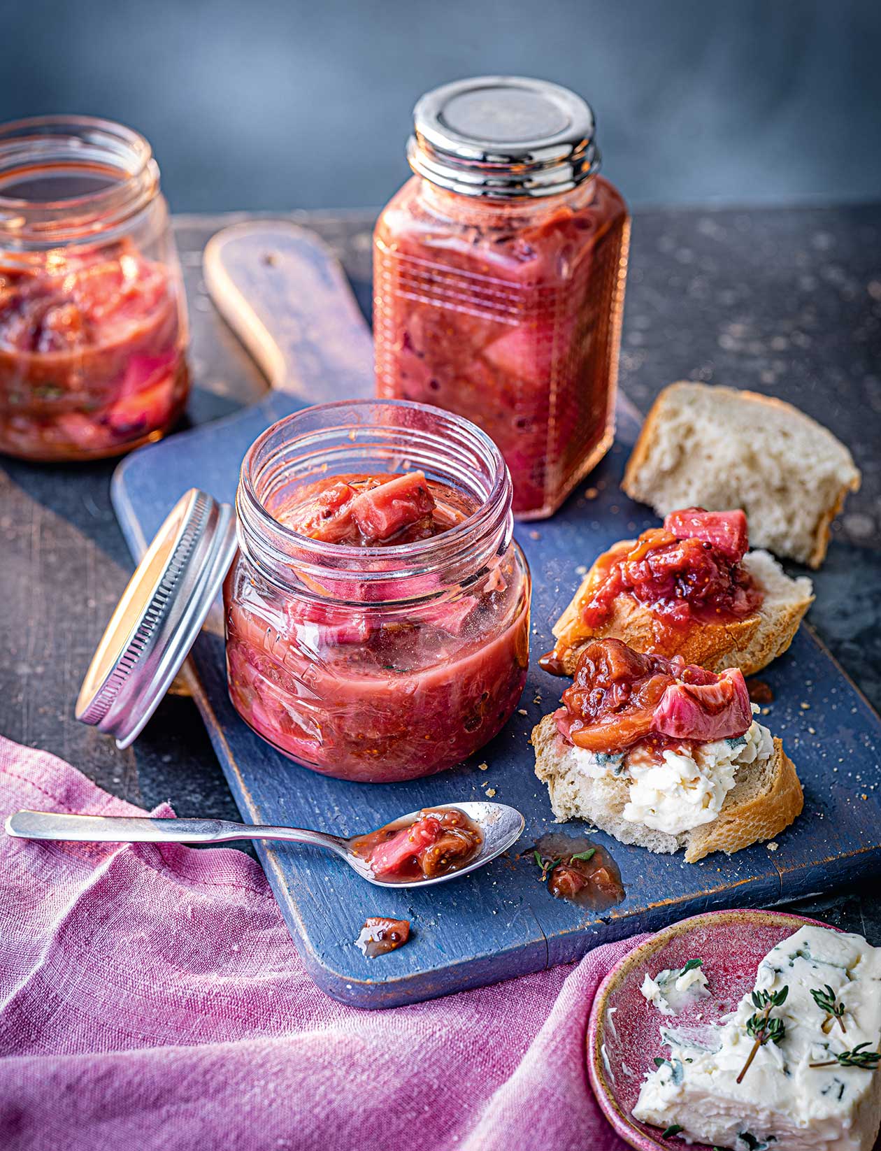 Rhubarb and fig chutney recipe | Sainsbury`s Magazine