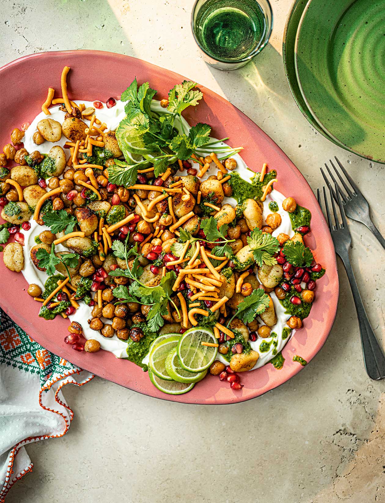 Gnocchi and jumbo chickpea 'chaat' recipe | Sainsbury`s Magazine