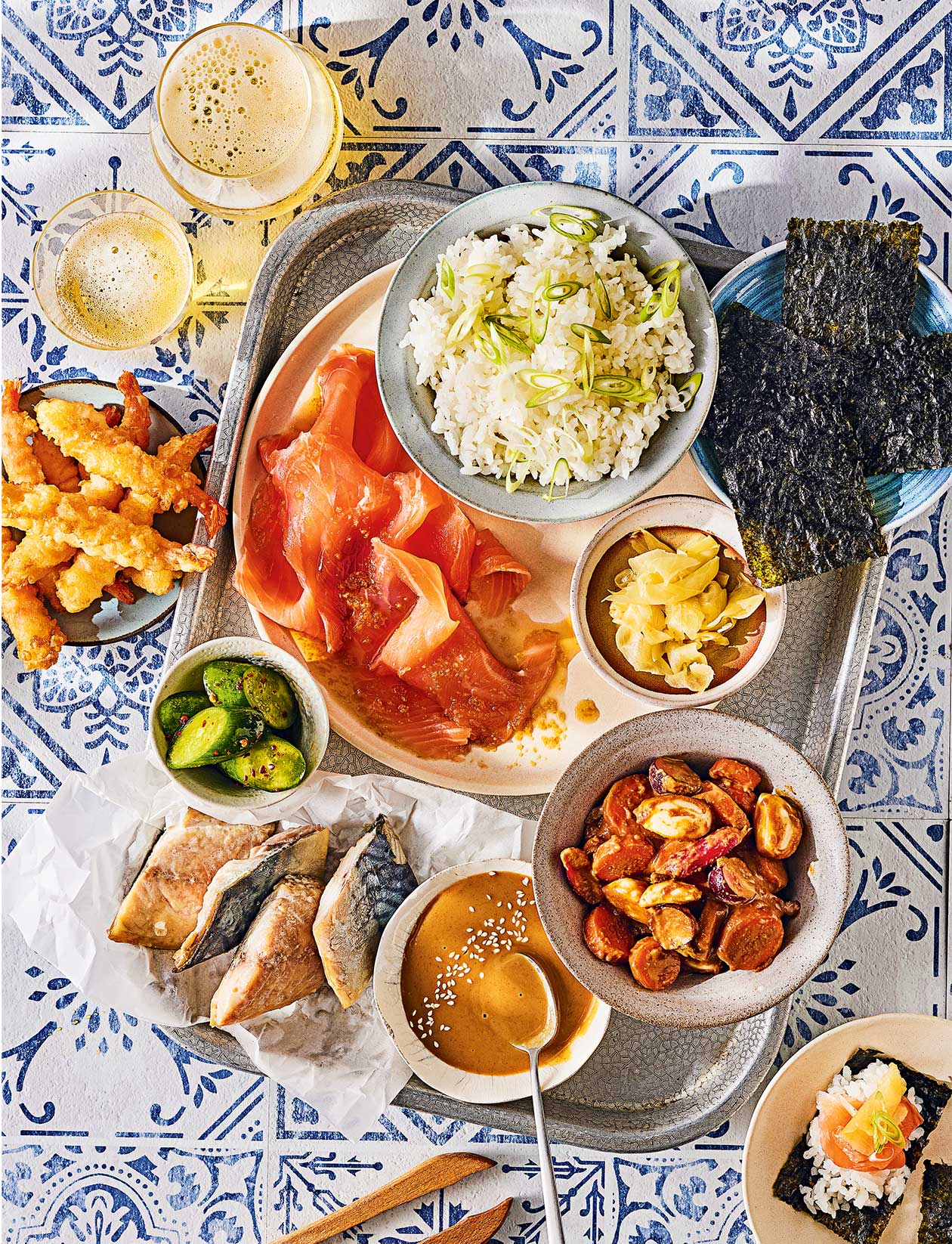 Japanese-inspired 'sea-cuterie' tray recipe | Sainsbury`s Magazine