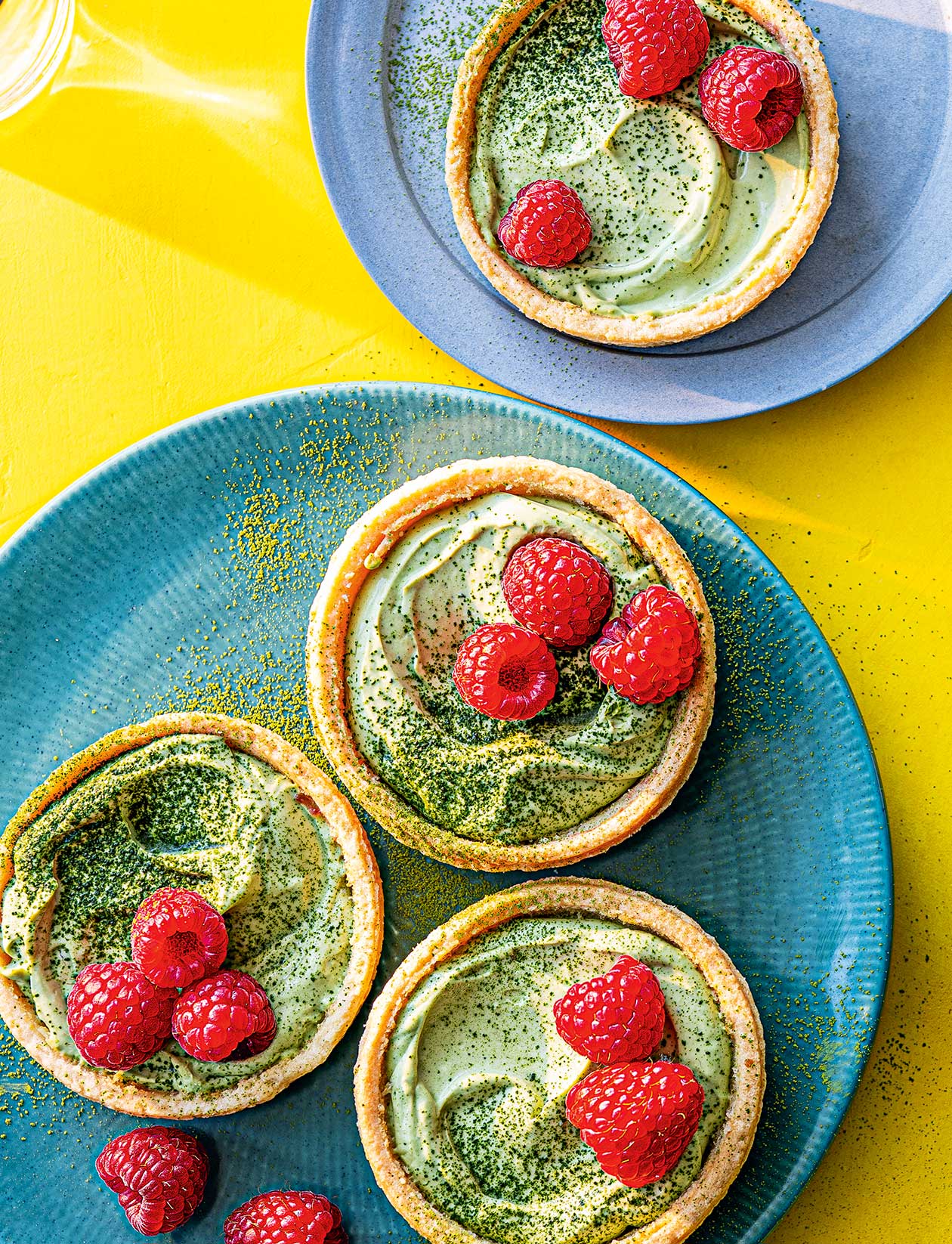 Matcha Raspberry Gelato Raspberry and matcha tartlets recipe | Sainsbury`s Magazine