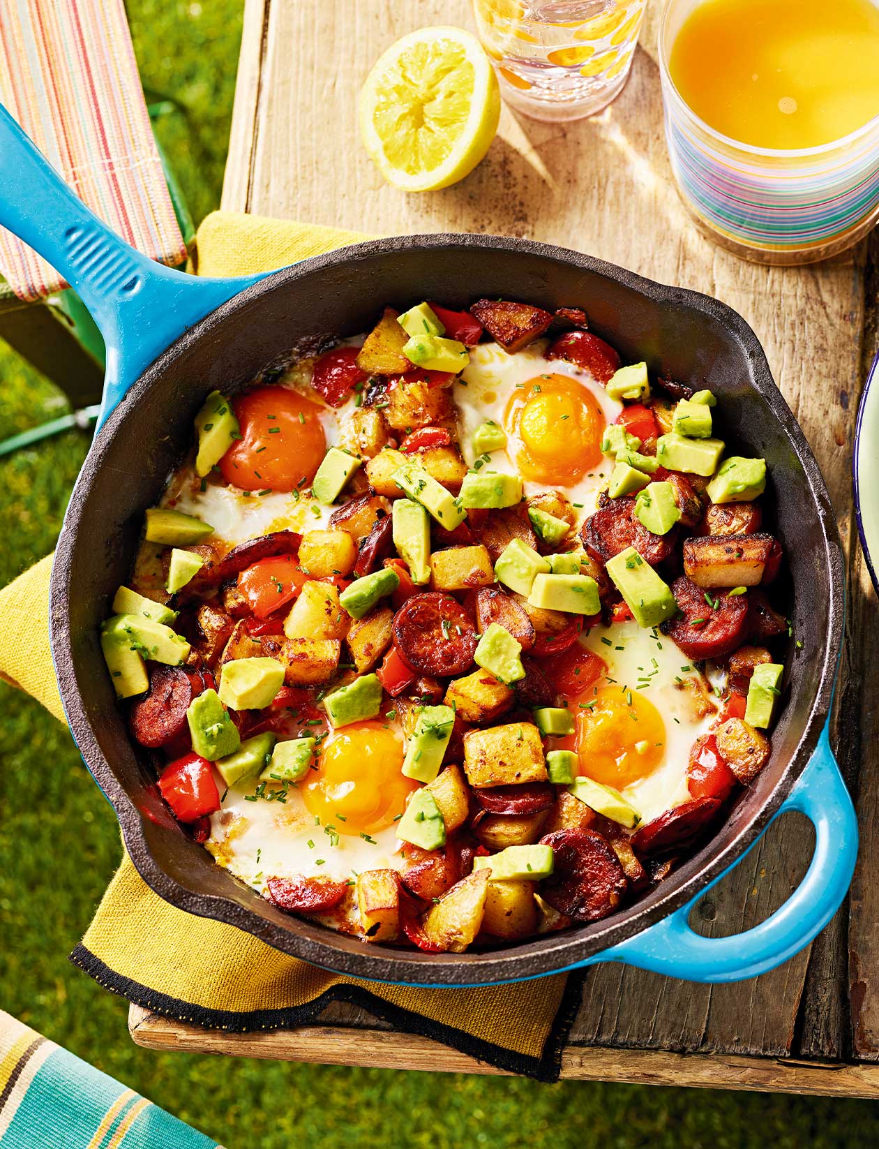 Chorizo breakfast hash recipe | Sainsbury`s Magazine