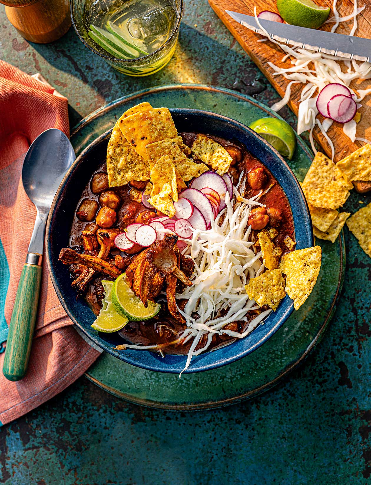 Roasted mushroom pozole recipe | Sainsbury`s Magazine
