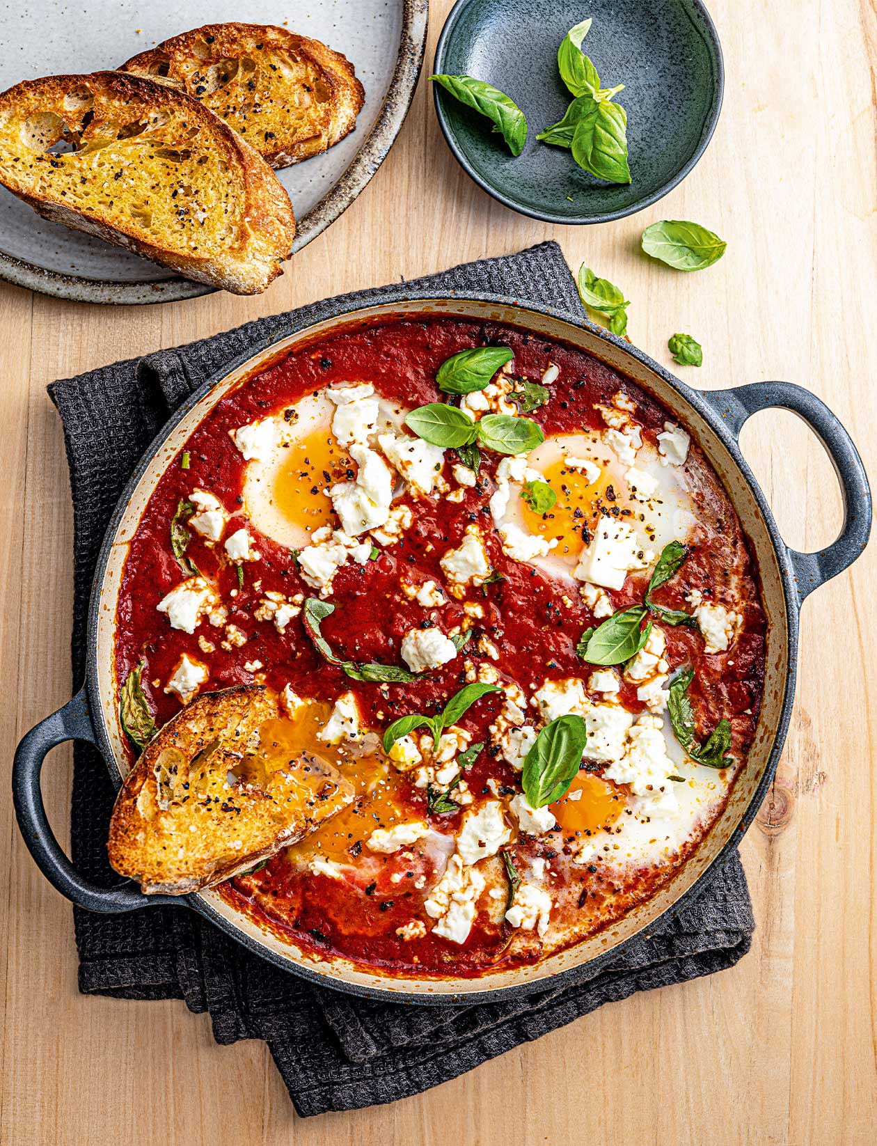 Saucy poached eggs recipe | Sainsbury`s Magazine