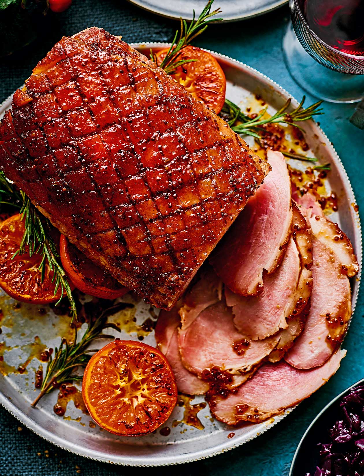 Maple, bourbon and orange gammon recipe | Sainsbury`s Magazine