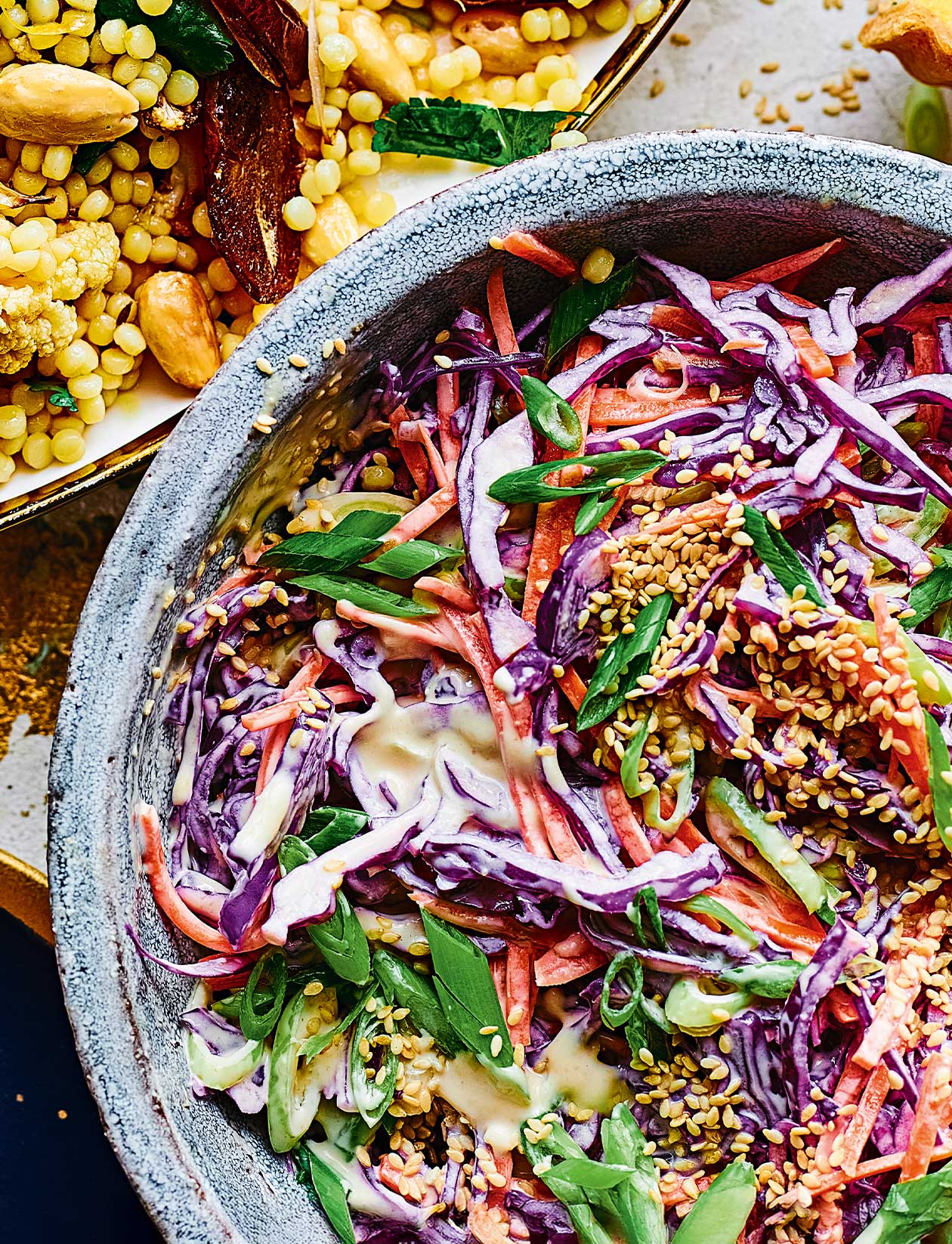 Ginger and miso mayo slaw recipe | Sainsbury`s Magazine