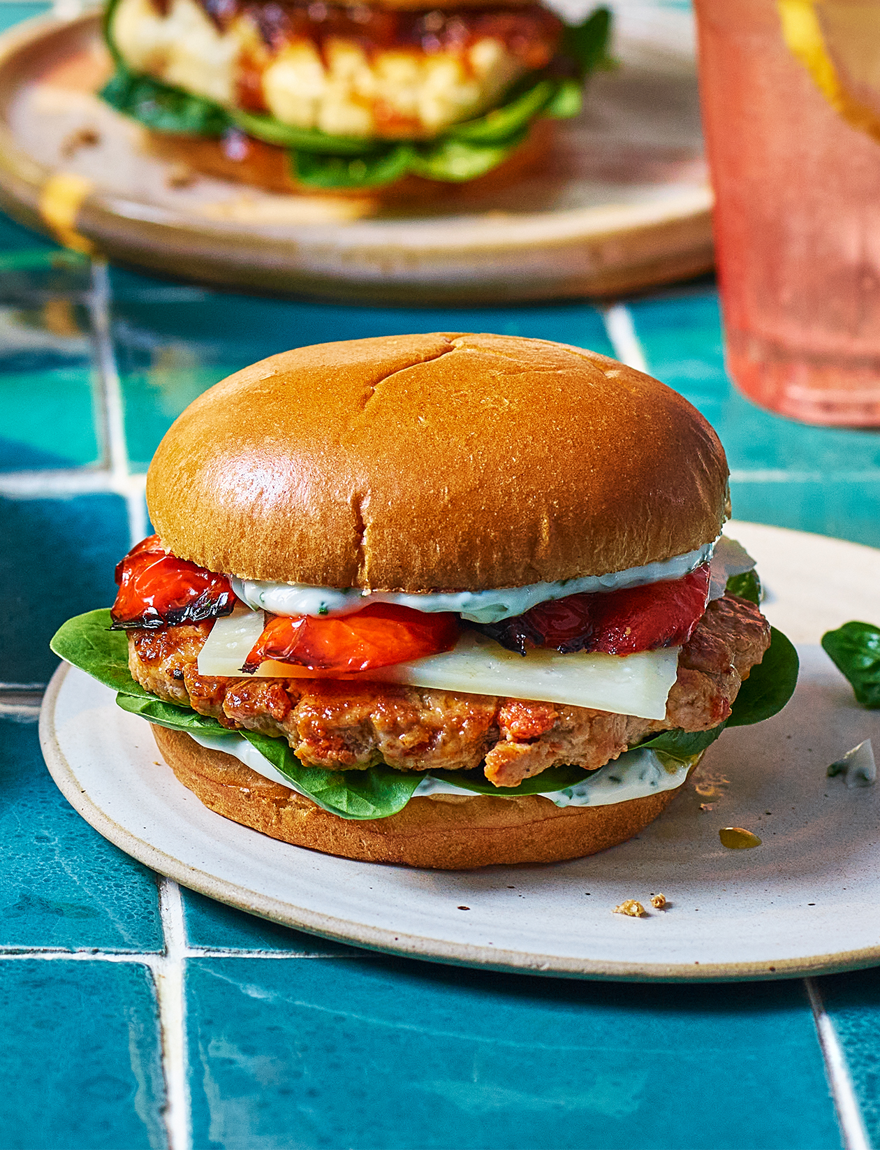 Smoky ’nduja burger recipe | Sainsbury`s Magazine