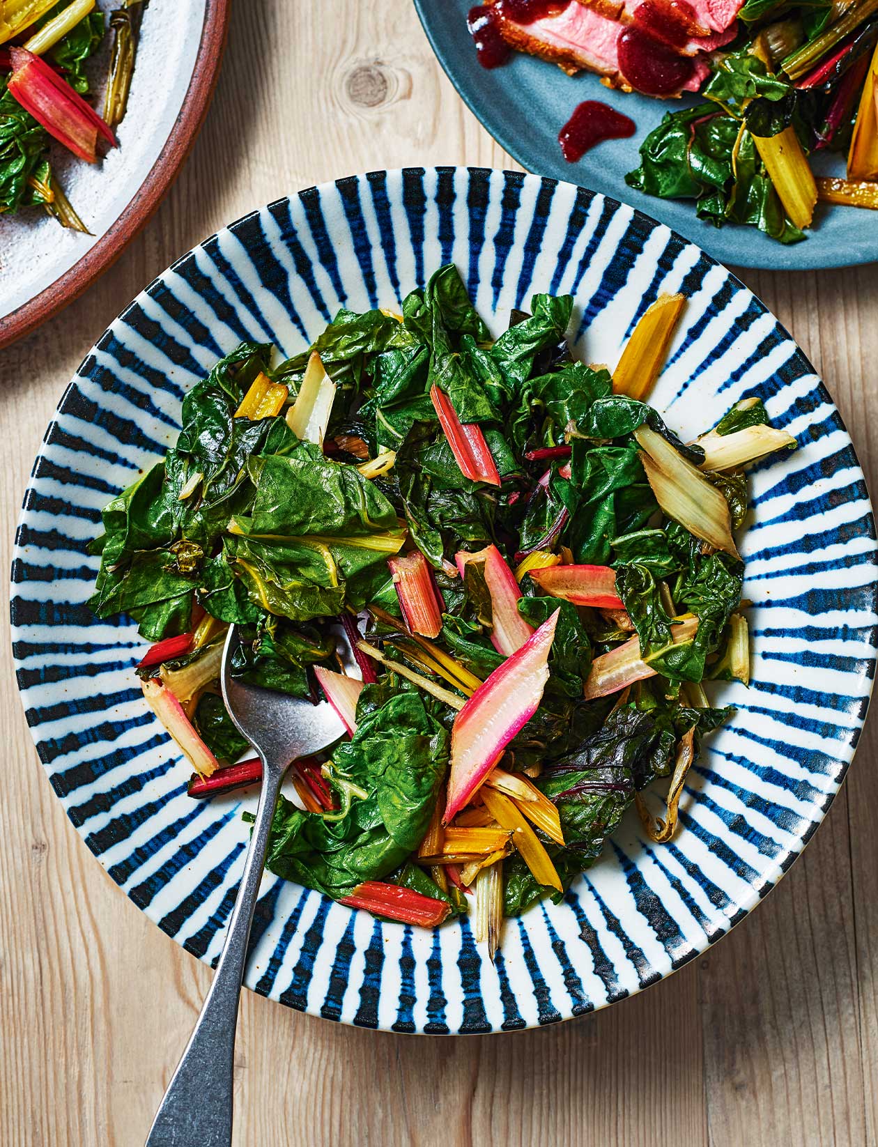 Rainbow chard in garlic butter recipe | Sainsbury's Magazine