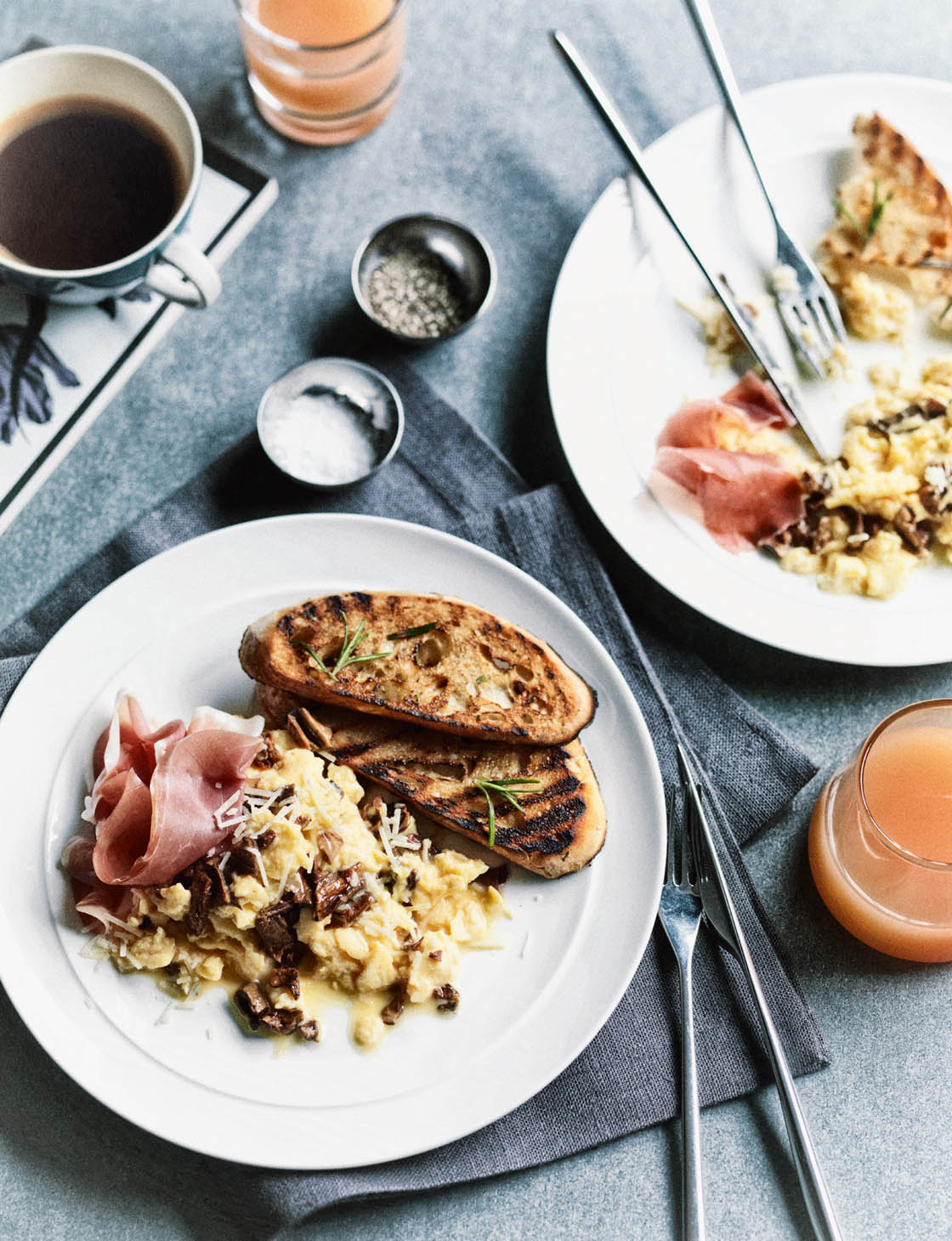 Scrambled eggs with porcini and prosciutto | Sainsbury`s Magazine