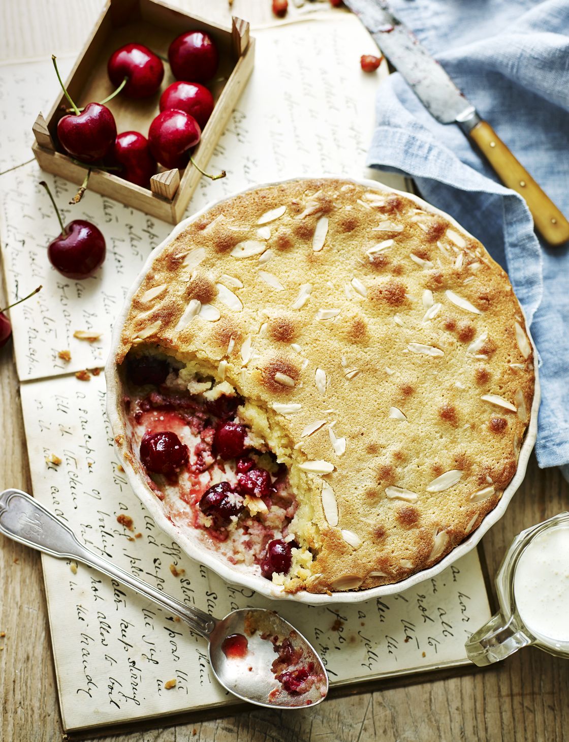 Cherry bakewell pudding | Sainsbury`s Magazine