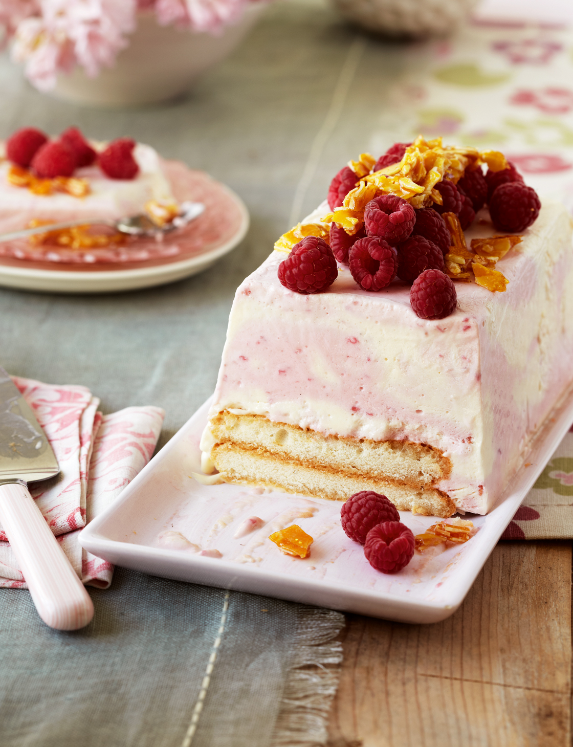 Frozen Raspberry Trifle Terrine Sainsbury S Magazine
