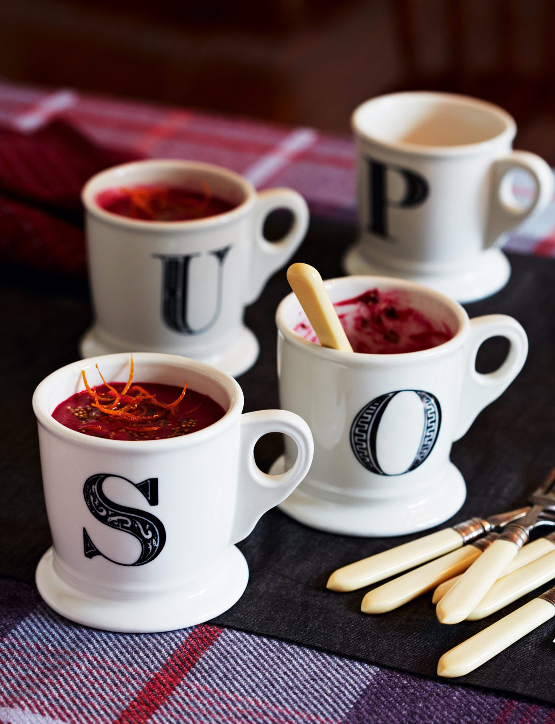 Beetroot and orange soup with mustard seeds | Sainsbury`s Magazine