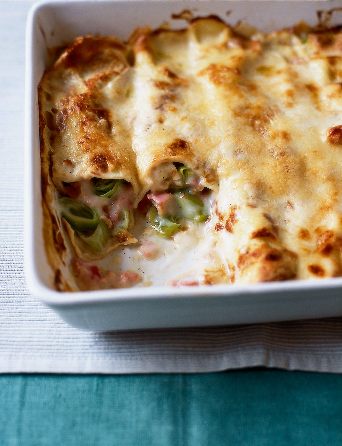 Leek and bacon pancake bake | Sainsbury`s Magazine