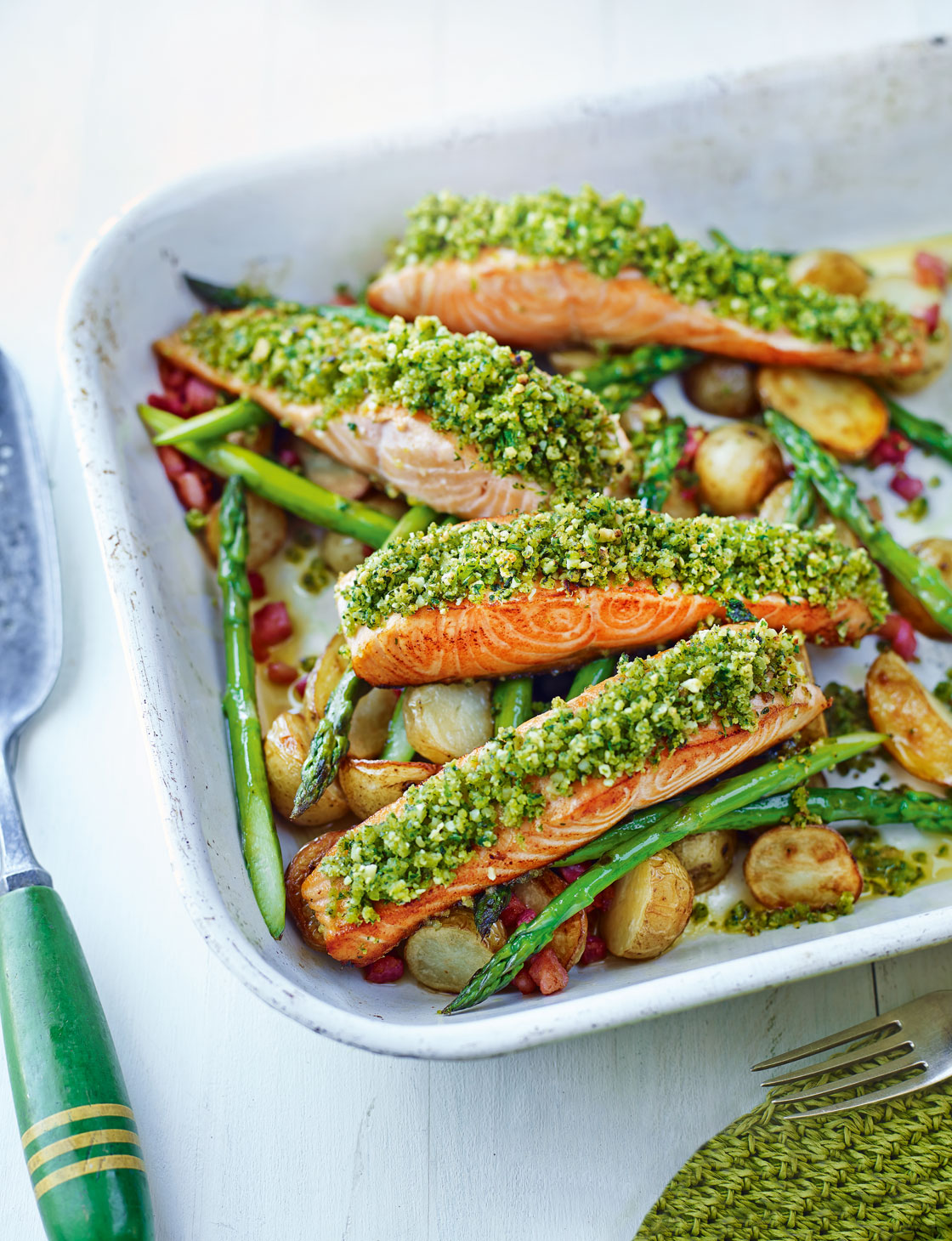 Gremolata salmon traybake | Sainsbury`s Magazine