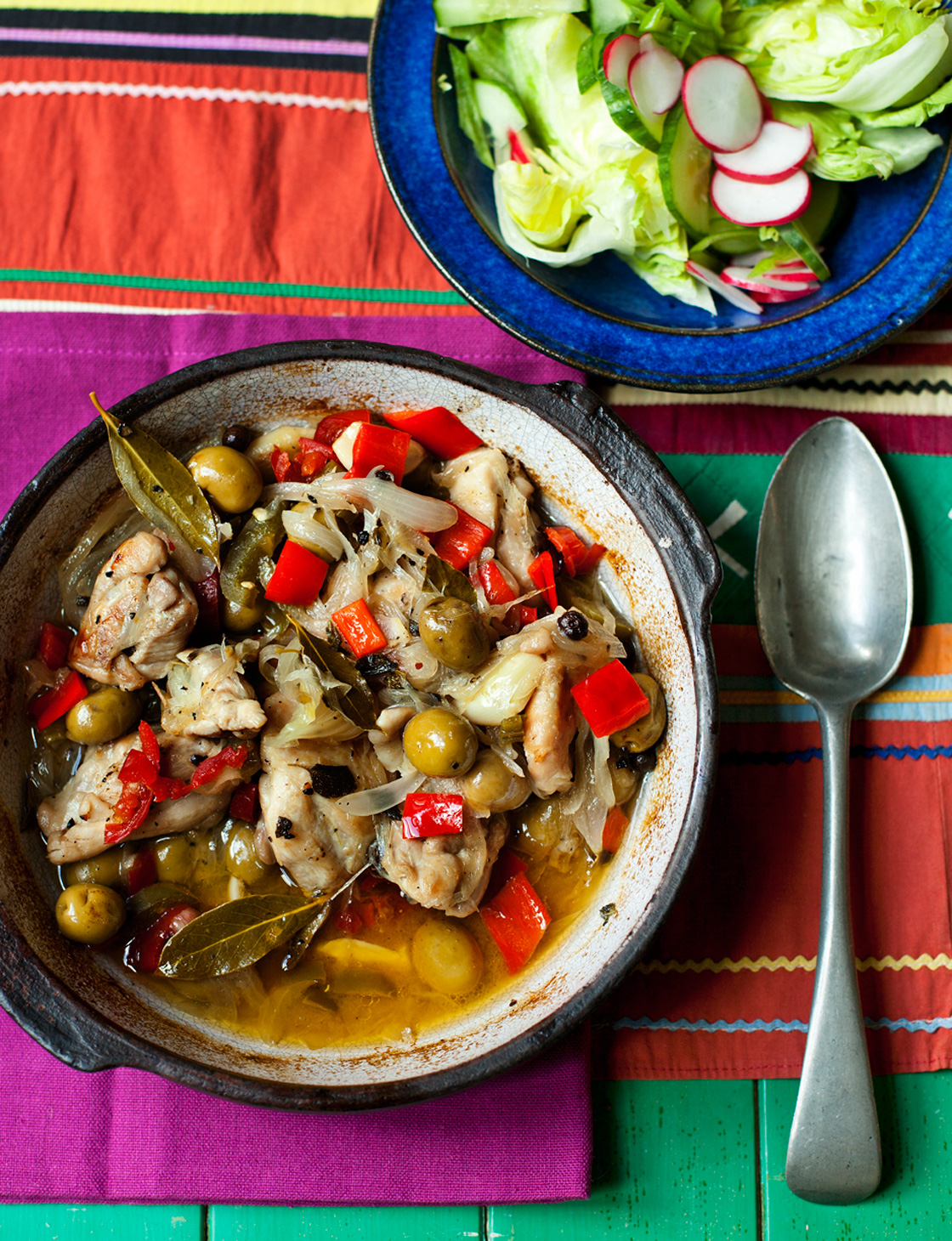 Baked chicken with olives and jalapeños | Sainsbury`s Magazine