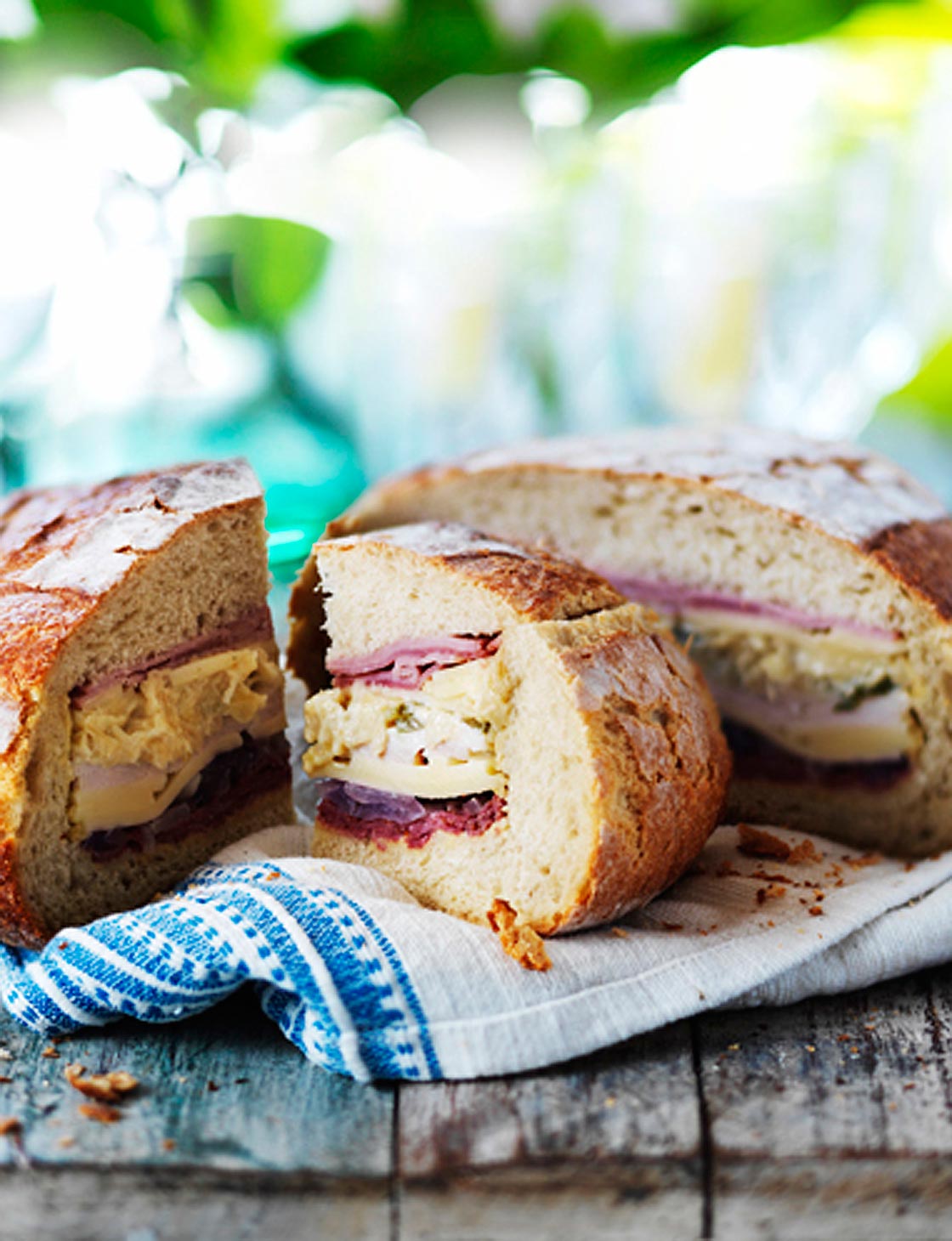 Reubenstyle picnic loaf Sainsbury's Magazine