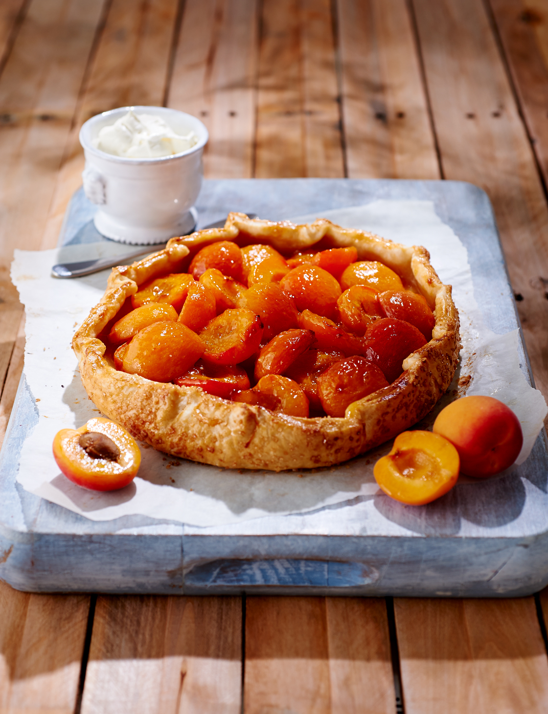Apricot tart Sainsbury`s Magazine