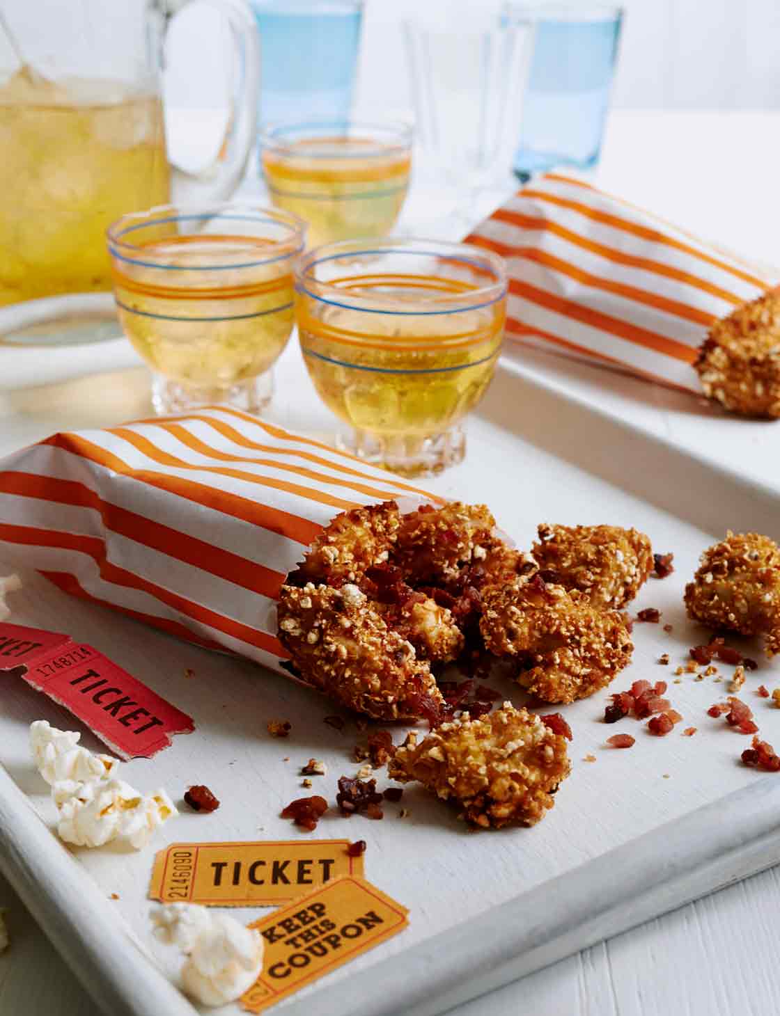 Popcorn crusted chicken with bacon crumbs Sainsbury`s Magazine