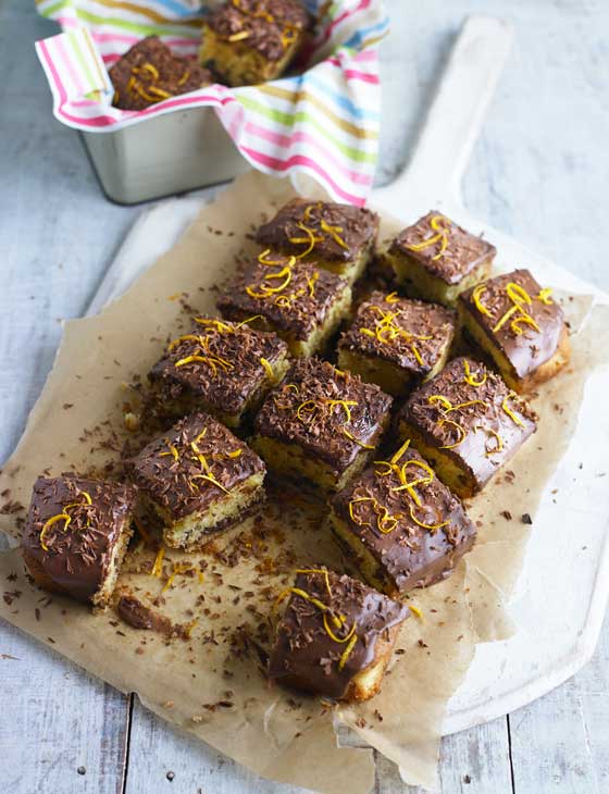 Chocolate and orange traybake Sainsbury`s Magazine
