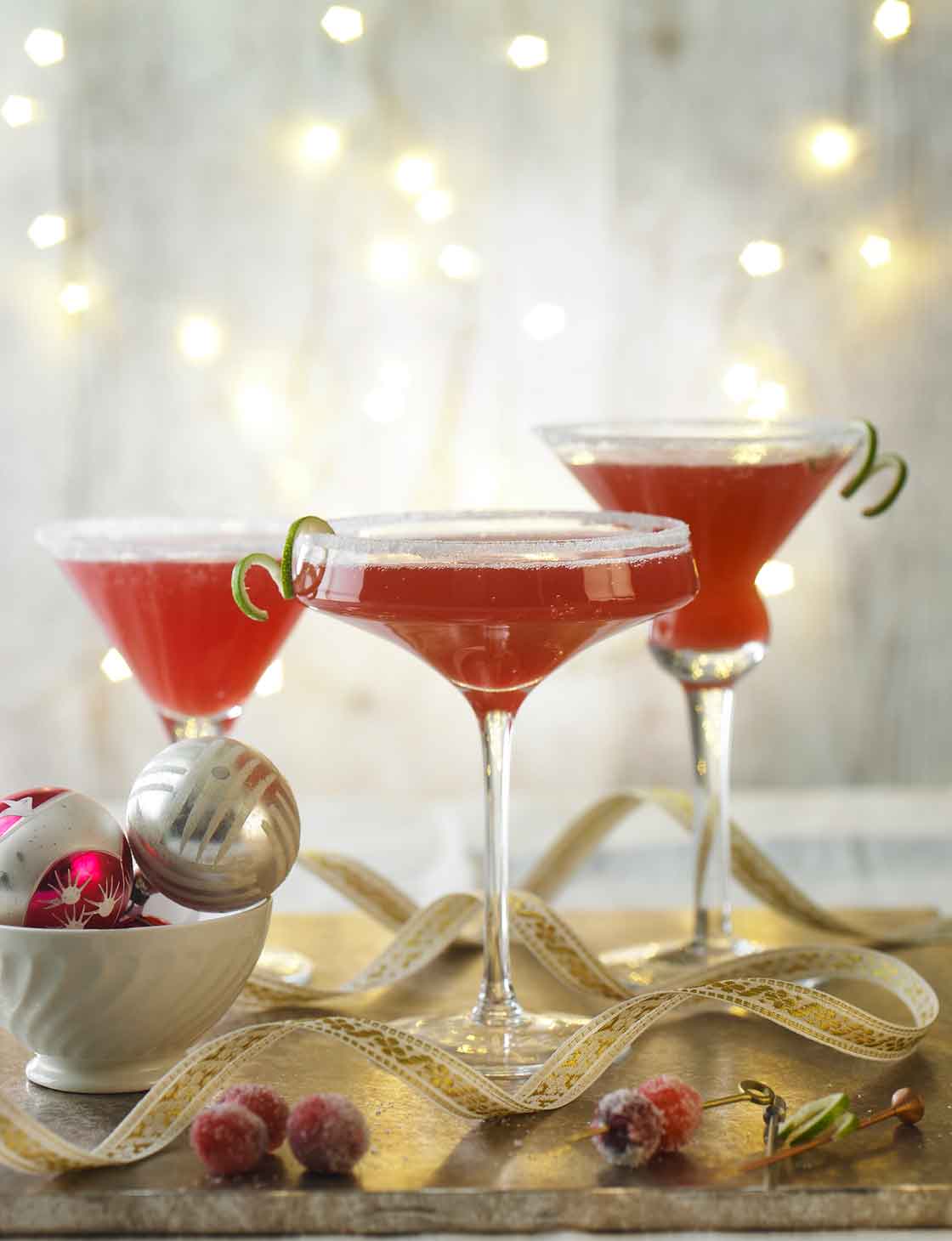 Spiced cranberry Martinis Sainsbury's Magazine