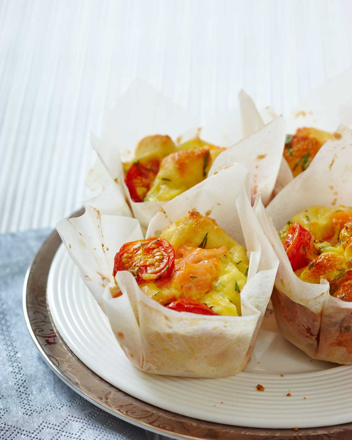 Smoked salmon and egg ‘muffins’ Sainsbury's Magazine