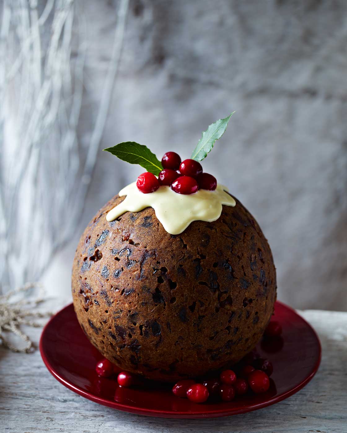 Cranberry gingerbread Christmas pudding with ginger sauce | Sainsbury`s ...