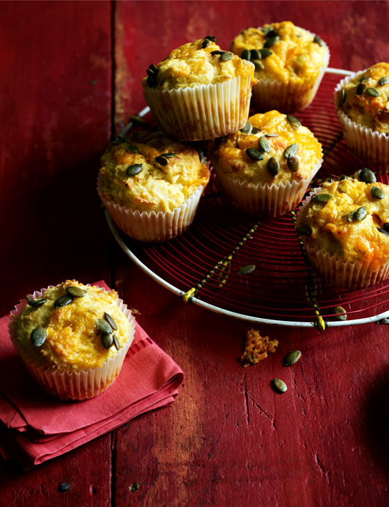 Parsnip, blue cheese and pumpkin seed muffins | Sainsbury`s Magazine