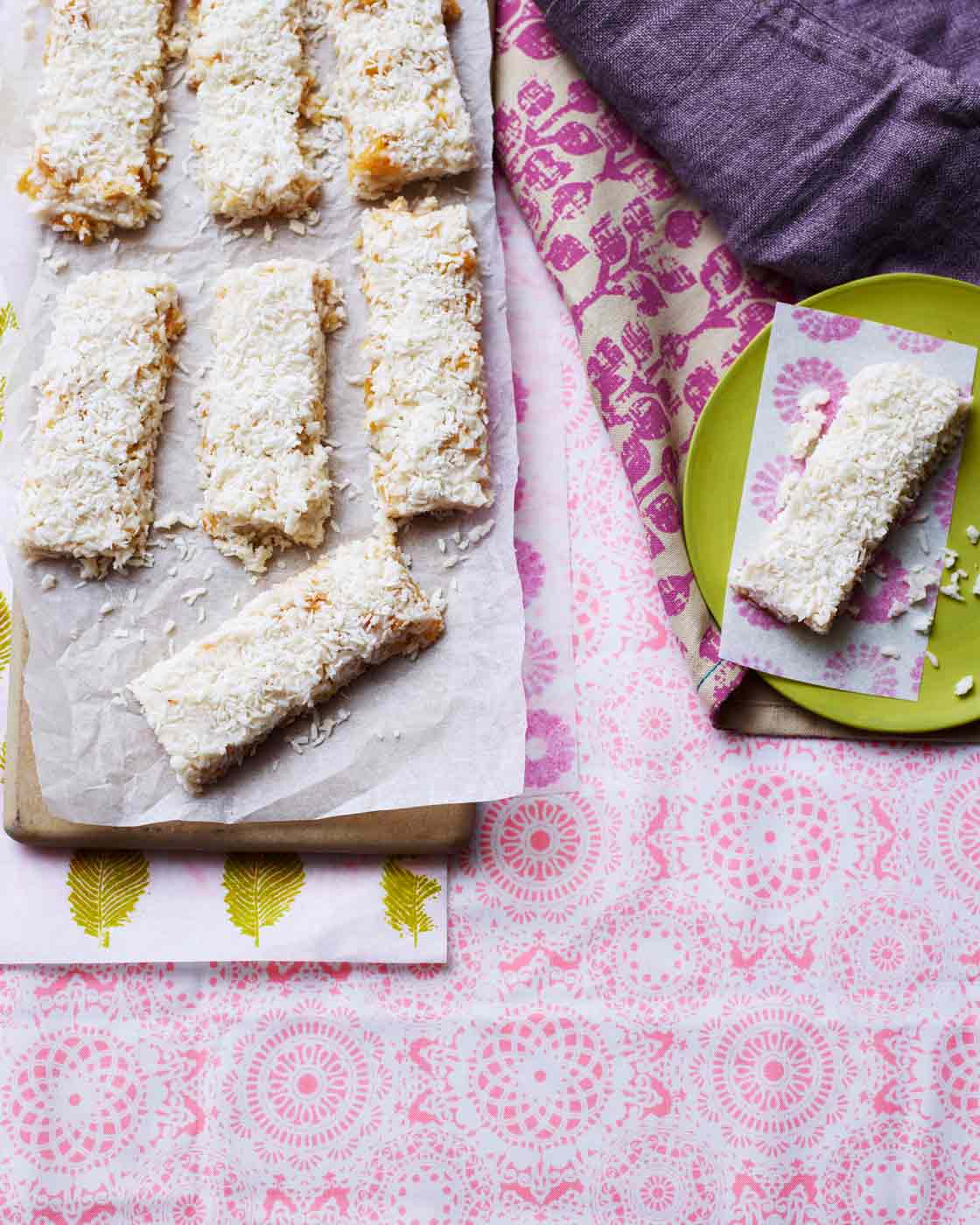 No-bake Piña Colada fingers | Sainsbury`s Magazine