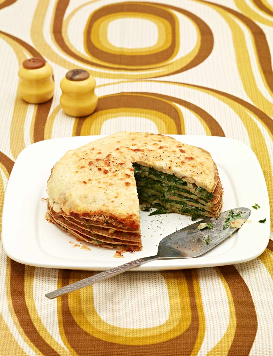 Spinach and cheese pancakes | Sainsbury`s Magazine
