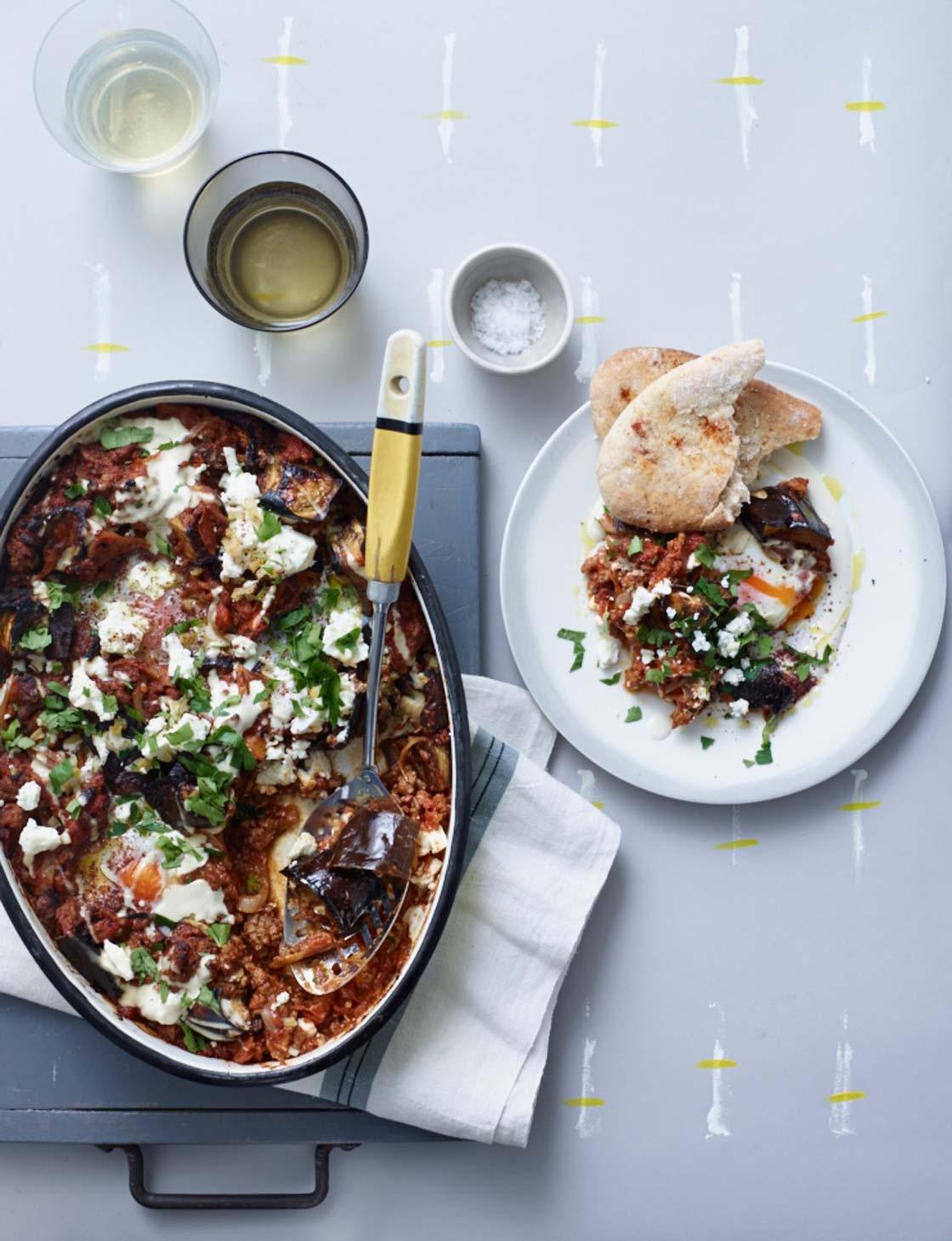 Aubergine and beef shakshuka | Sainsbury`s Magazine