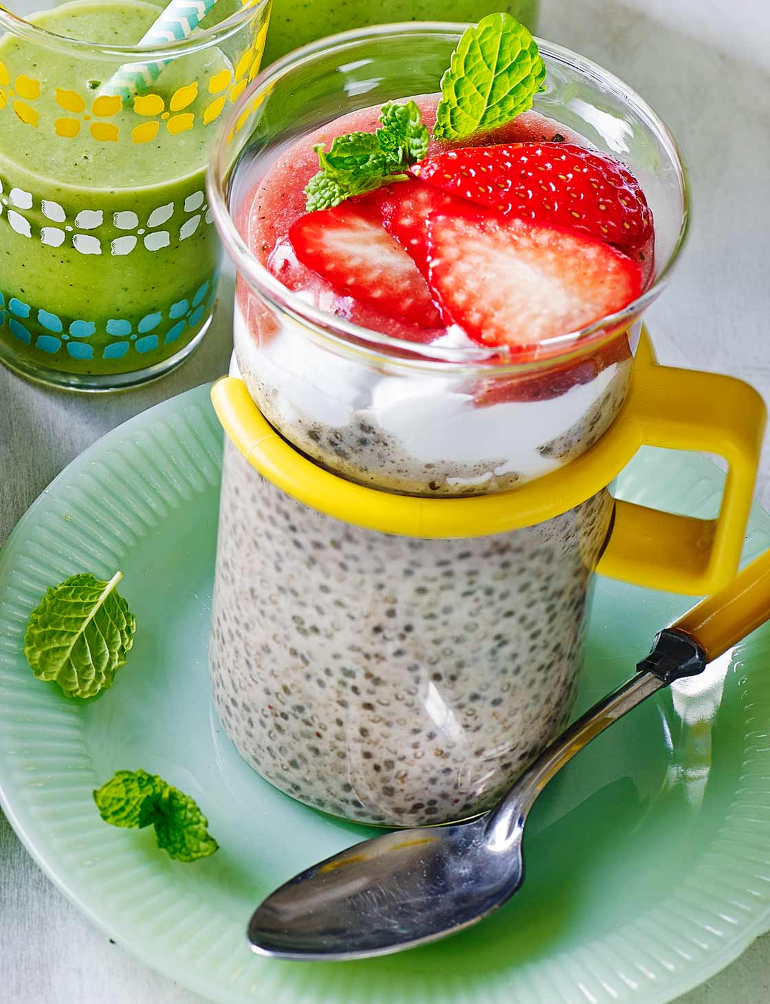 Strawberry chia shake | Sainsbury`s Magazine