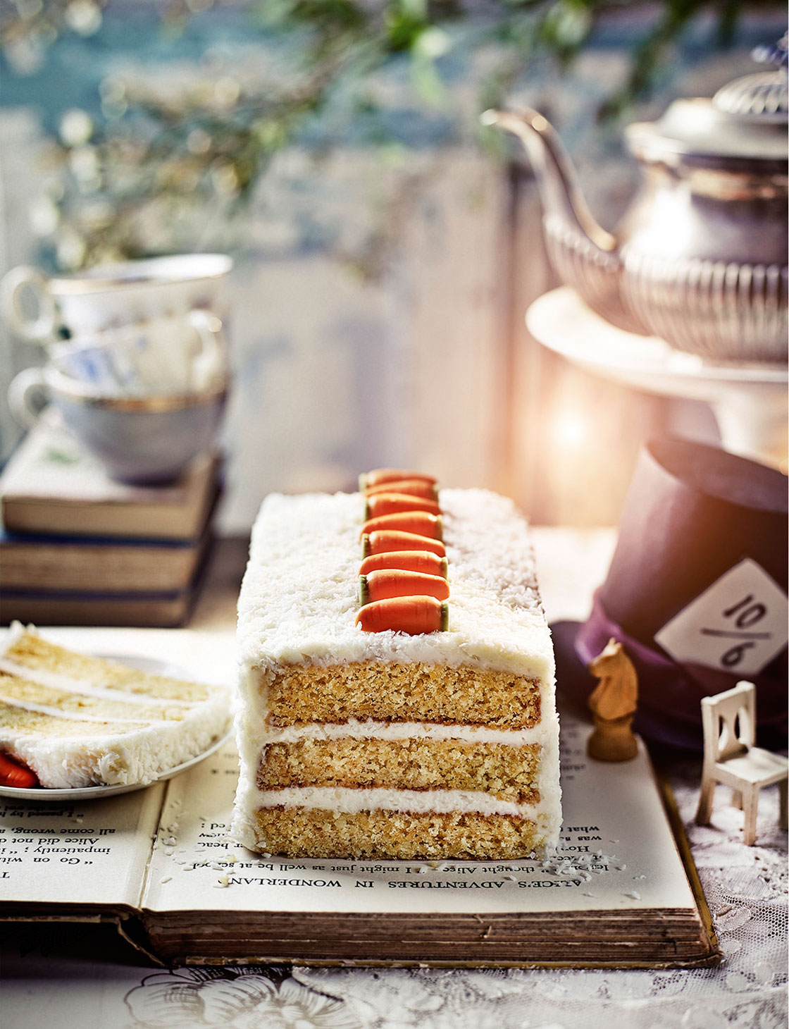 The White Rabbit coconut and carrot cake recipe