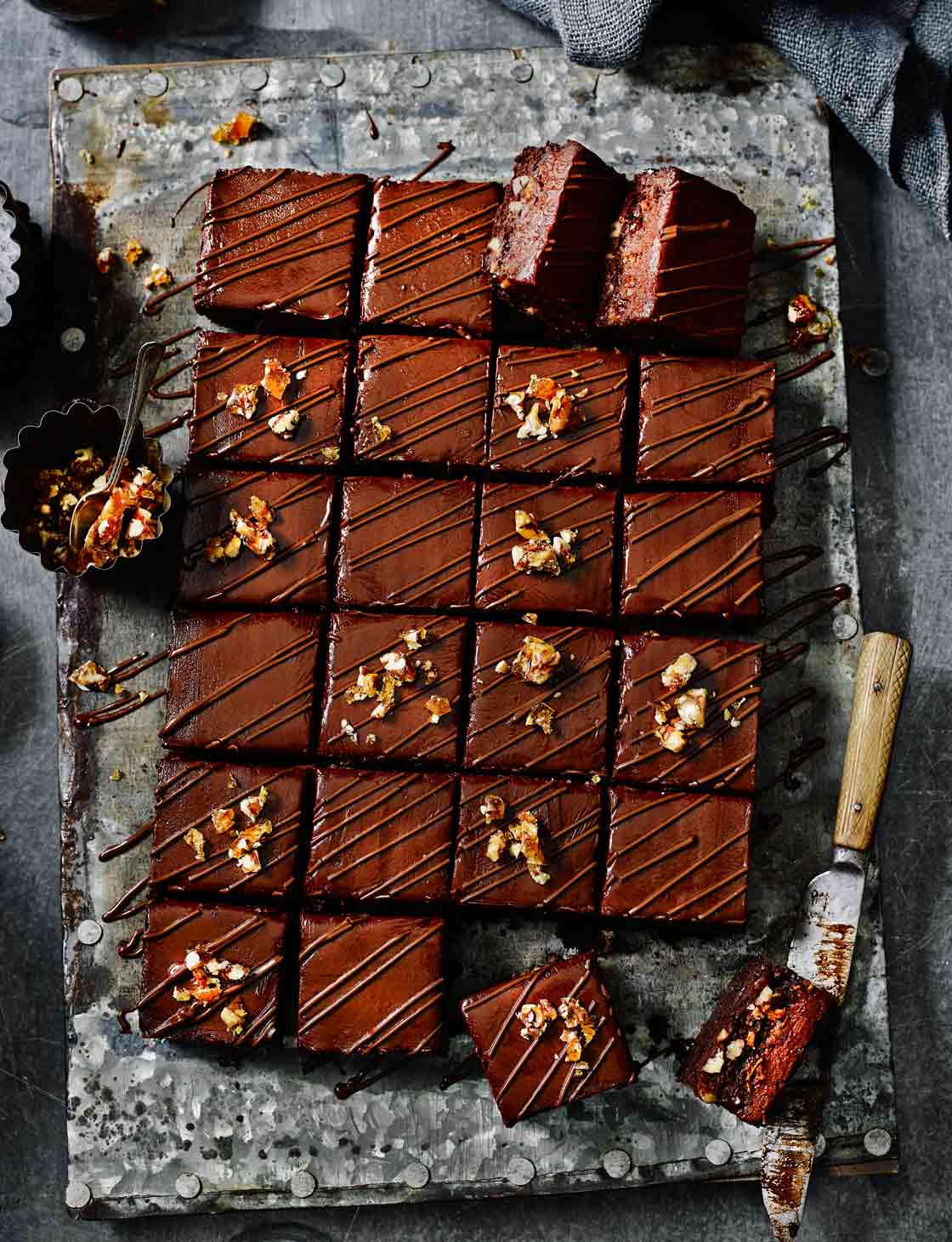 Chocolate, pecan and salted caramel torte | Sainsbury`s Magazine