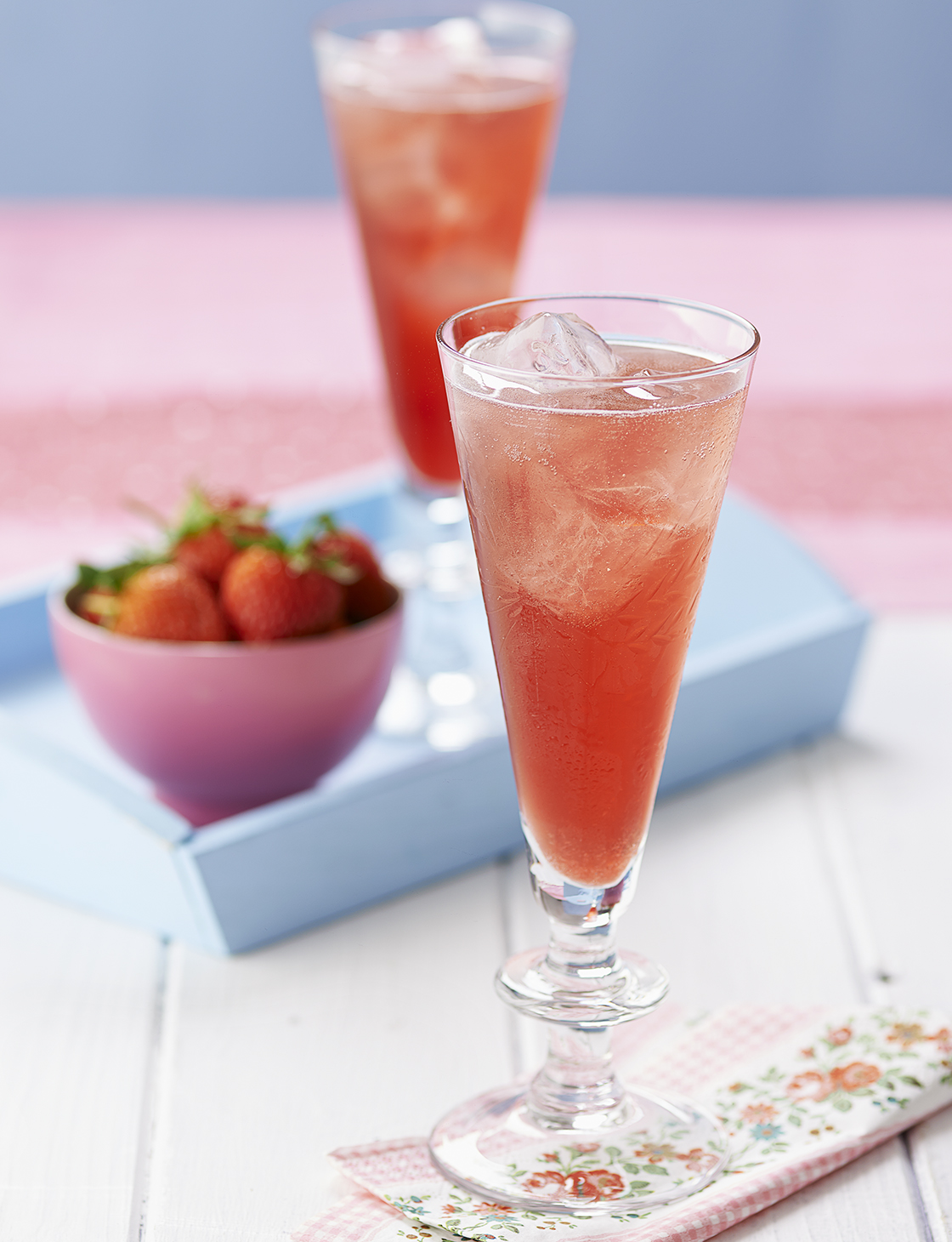 Sweet rhubarb cocktail Sainsbury's Magazine