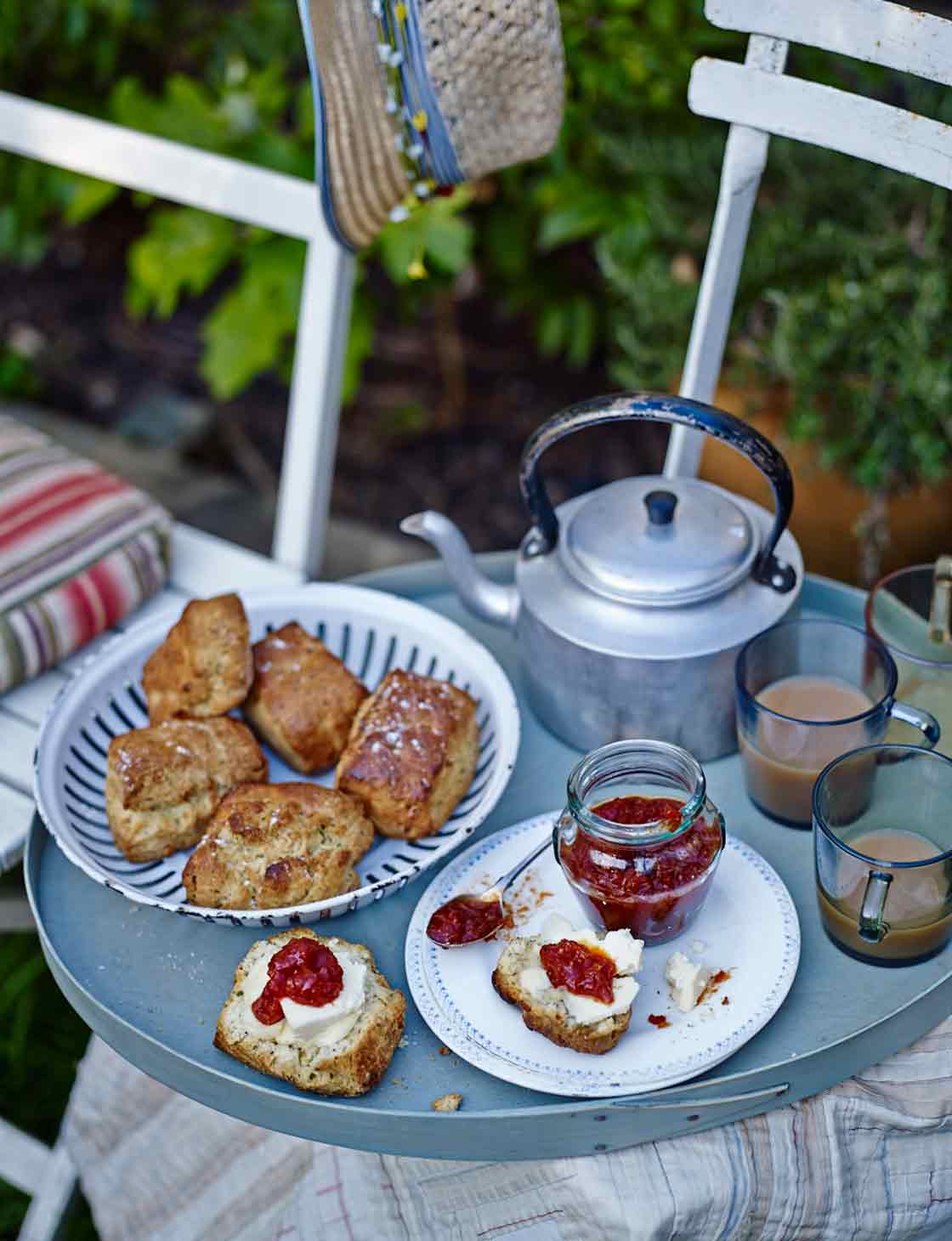 Wensleydale cheese and double mustard scones | Sainsbury`s Magazine