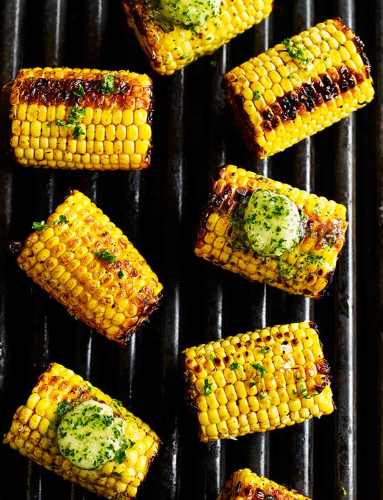 Mexicanspiced corn on the cob with garlic and herb butter Sainsbury