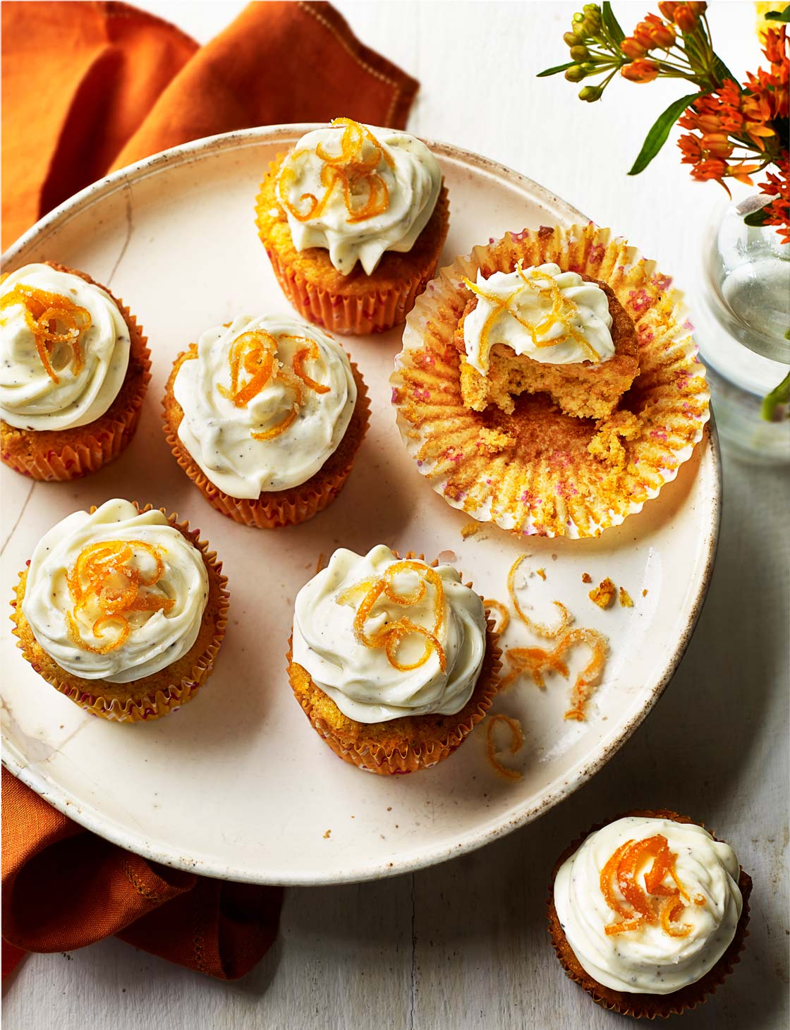 Cardamom carrot cupcakes Sainsbury`s Magazine