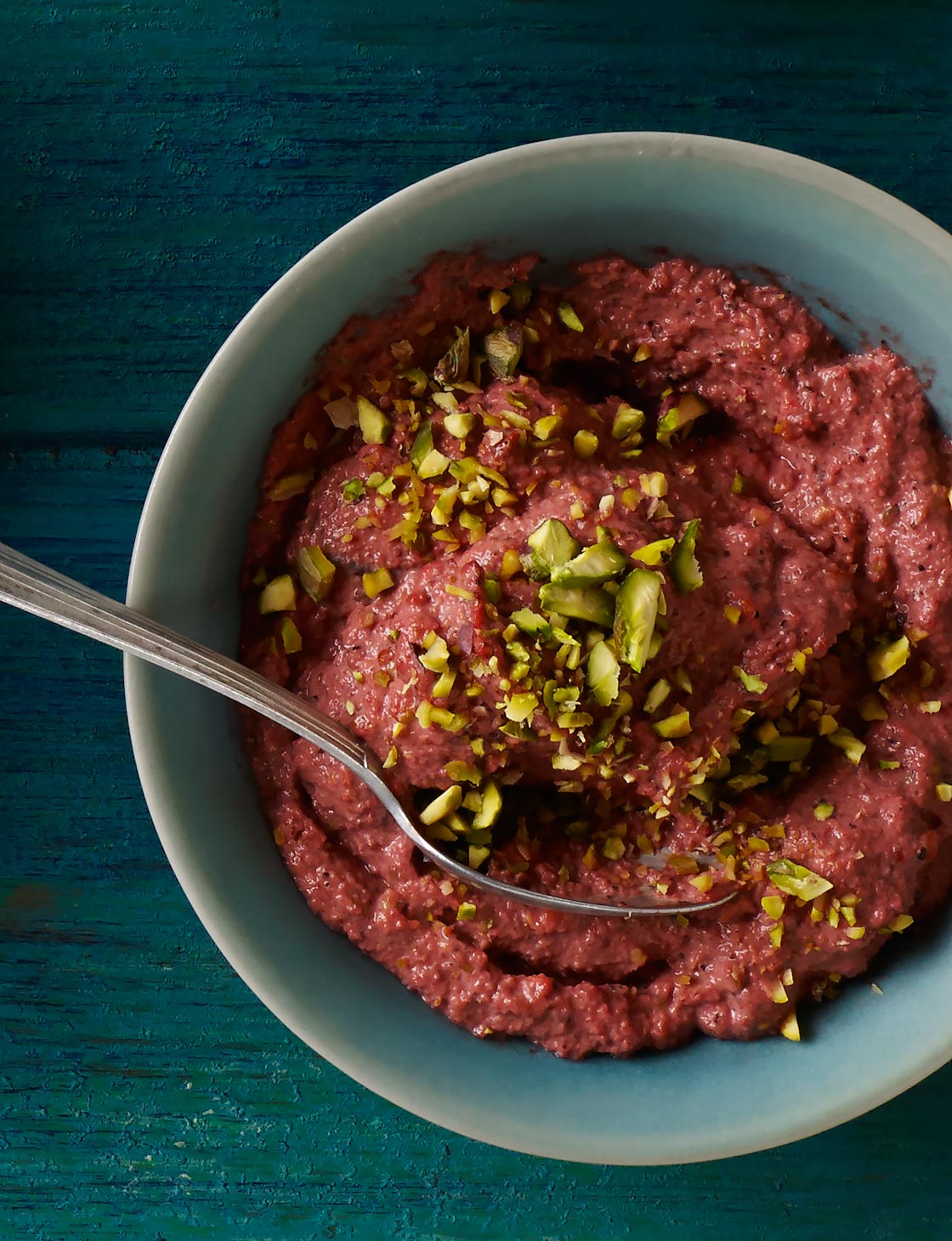 Dukkah-spiced beetroot dip with pistachio | Sainsbury`s Magazine