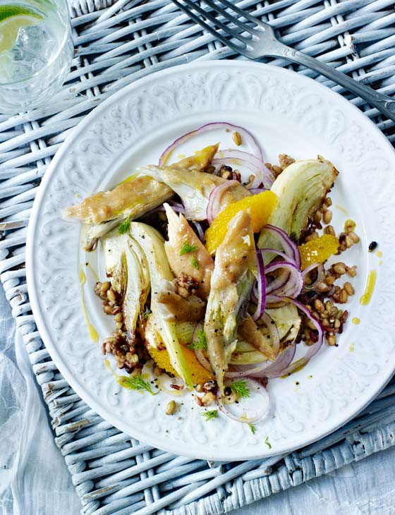 Smoked mackerel, fennel and orange quinoa | Sainsbury`s Magazine