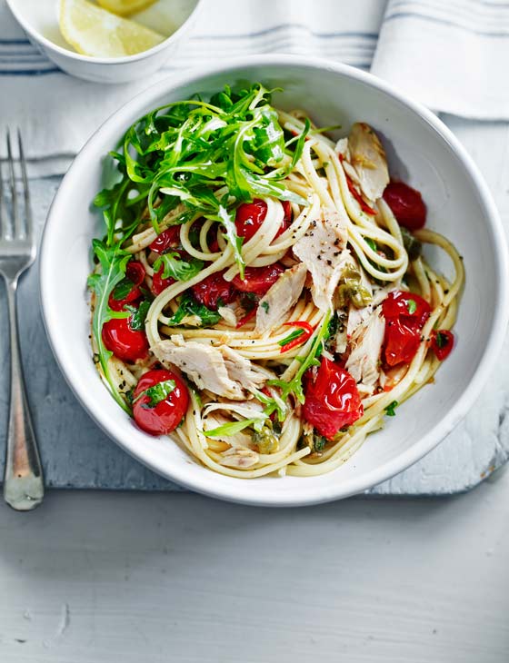 Tuna and fresh tomato linguine Sainsbury's Magazine