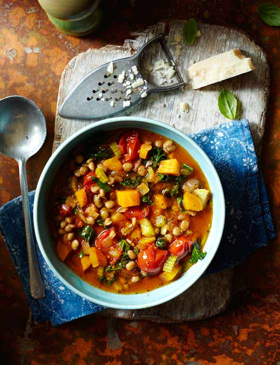 Lentil and vegetable minestrone | Sainsbury`s Magazine