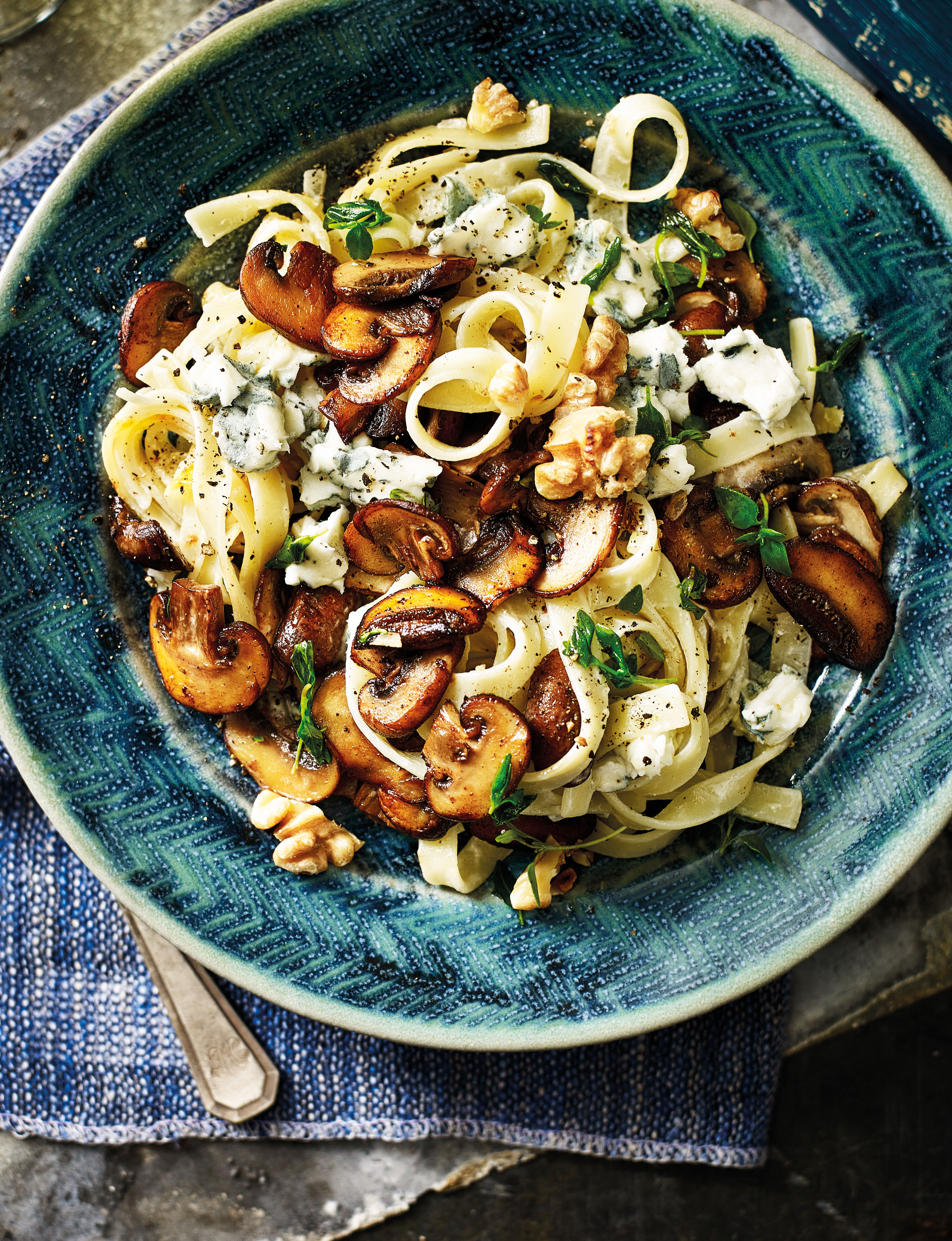 Mushroom and thyme tagliatelle Sainsbury`s Magazine