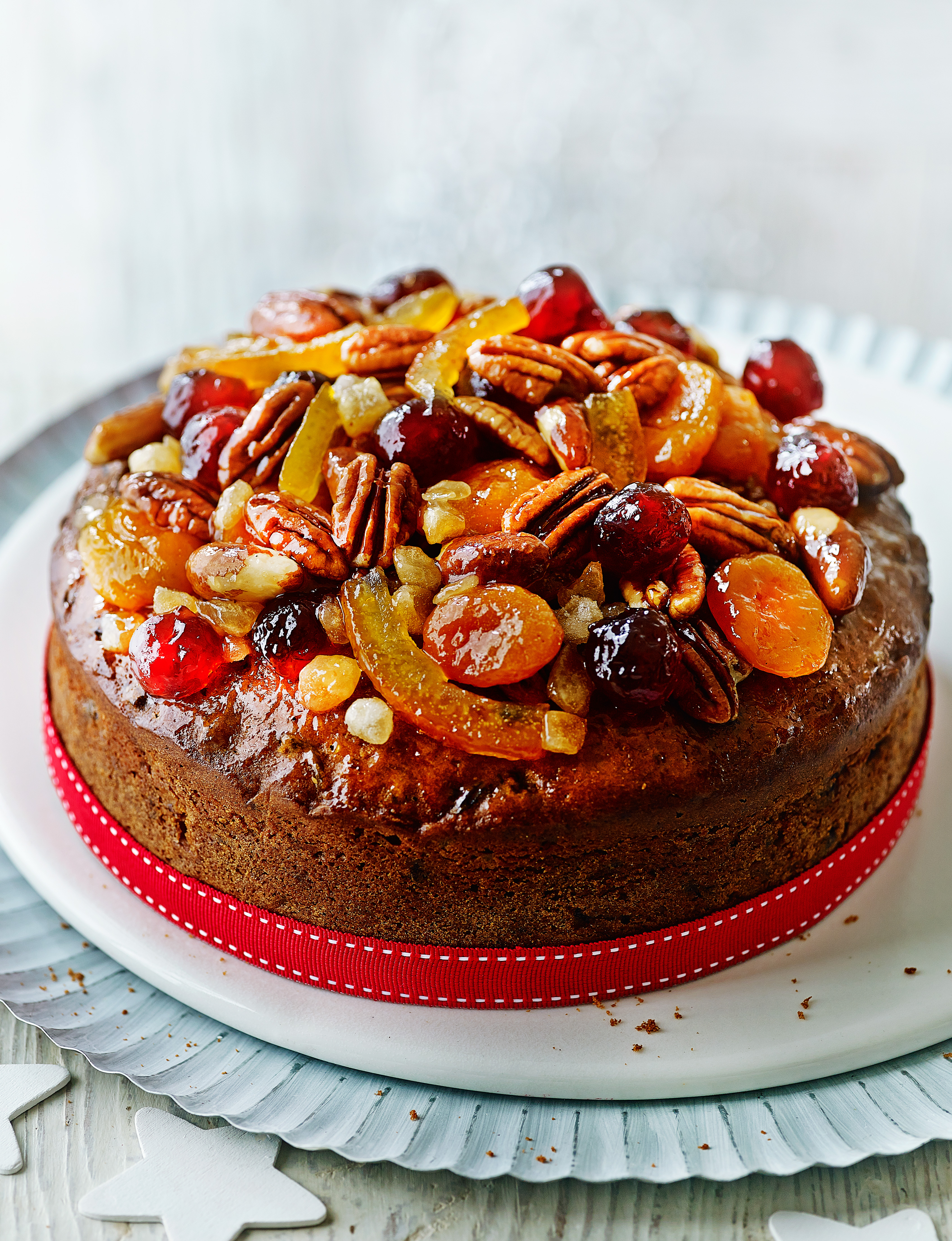 Christmas fruit cake with ginger Sainsbury`s Magazine Christmas Cake Fruits