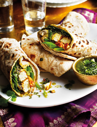 Paneer kathi rolls | Sainsbury`s Magazine