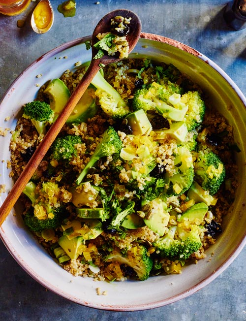Quinoa salad with broccoli, preserved lemon and avocado oil Sainsbury