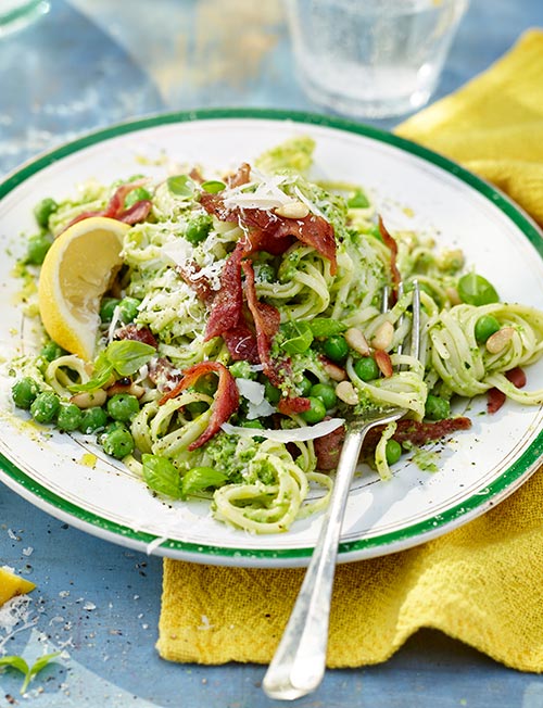 Pea pesto pasta Sainsbury's Magazine