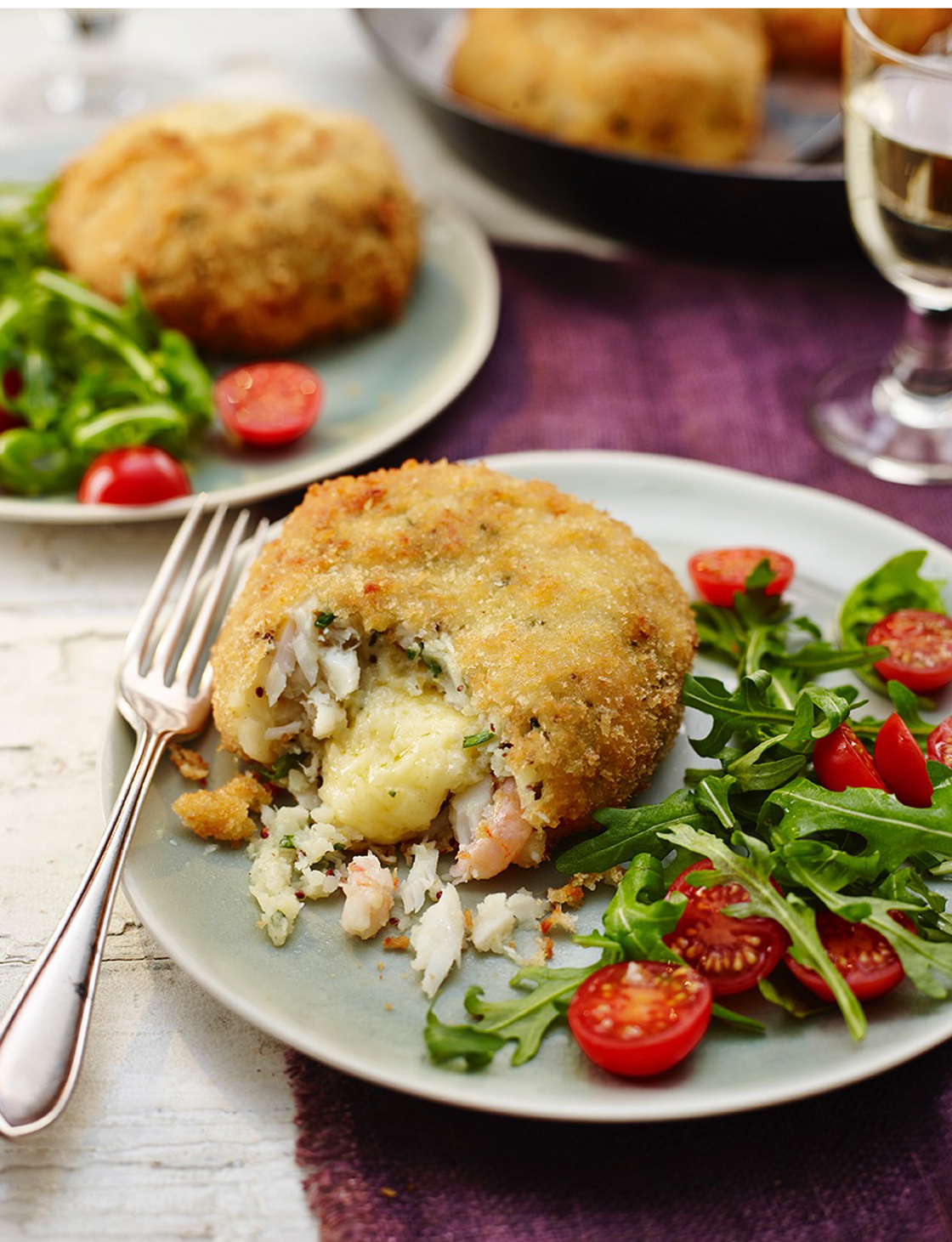 Melting middle smoked haddock and prawn fishcakes Sainsbury's Magazine